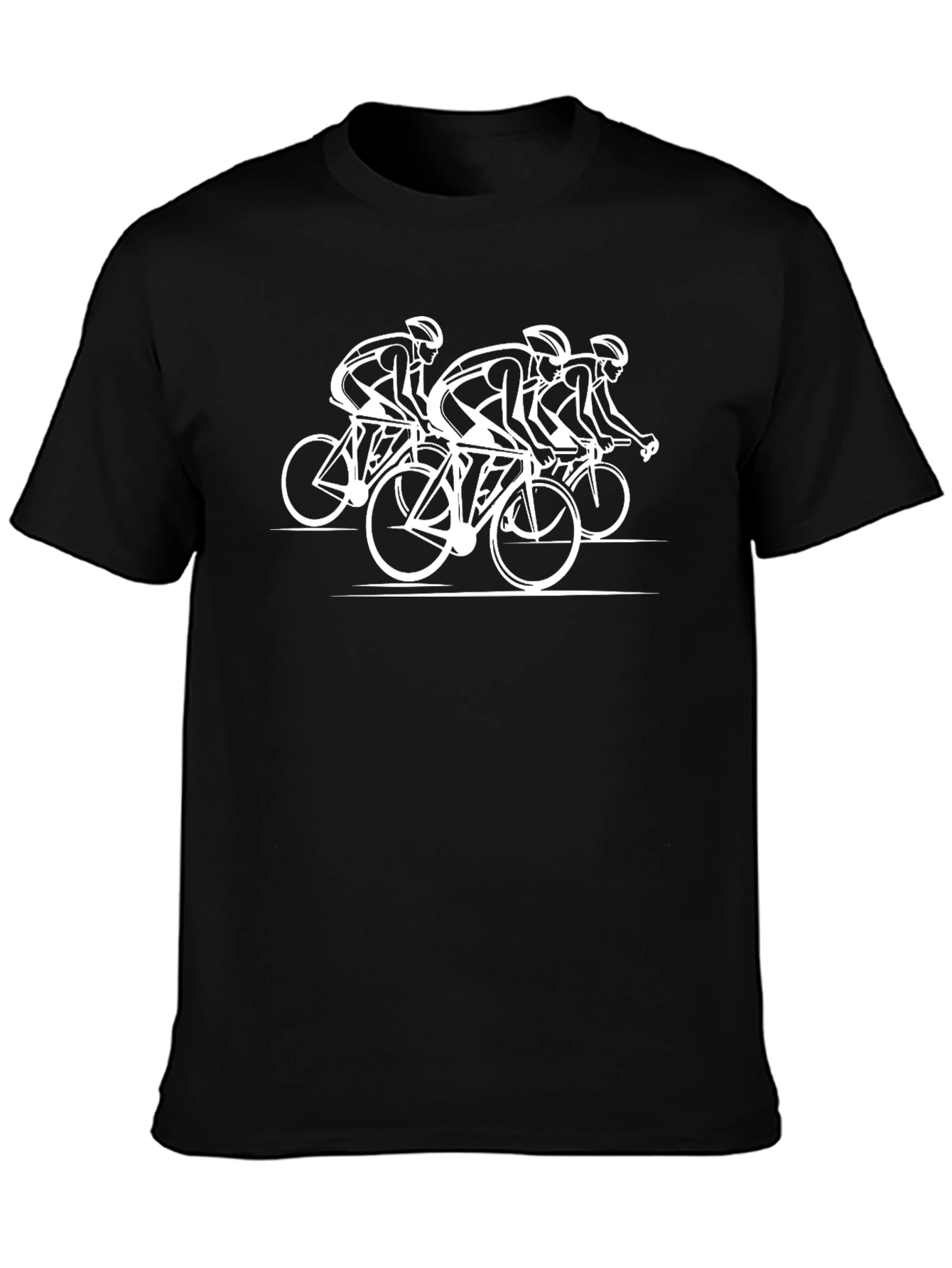 Cyclist Graphic T-Shirt - Black Cotton Tee