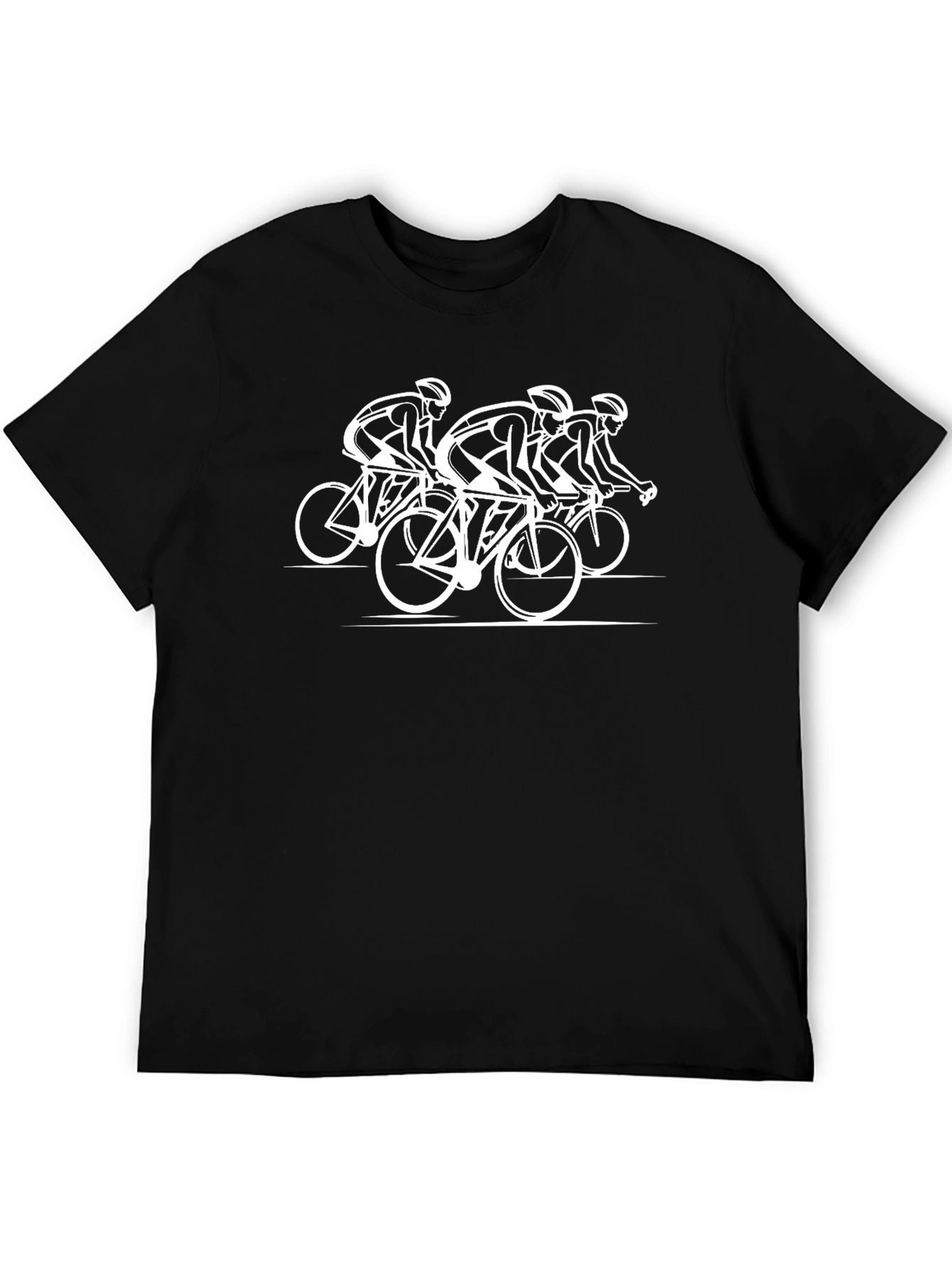 Cyclist Graphic T-Shirt - Black Cotton Tee