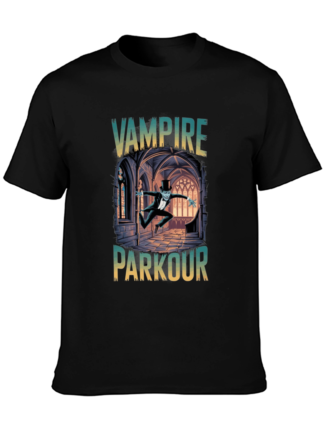 Vampire Parkour Graphic Tee