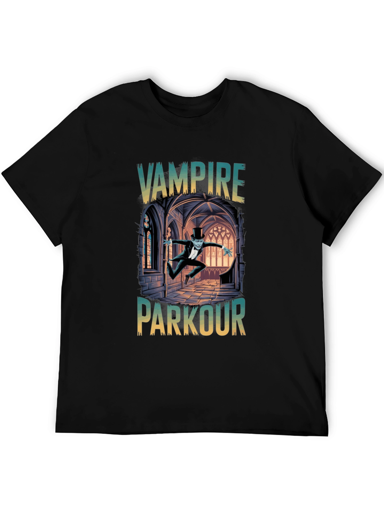 Vampire Parkour Graphic Tee