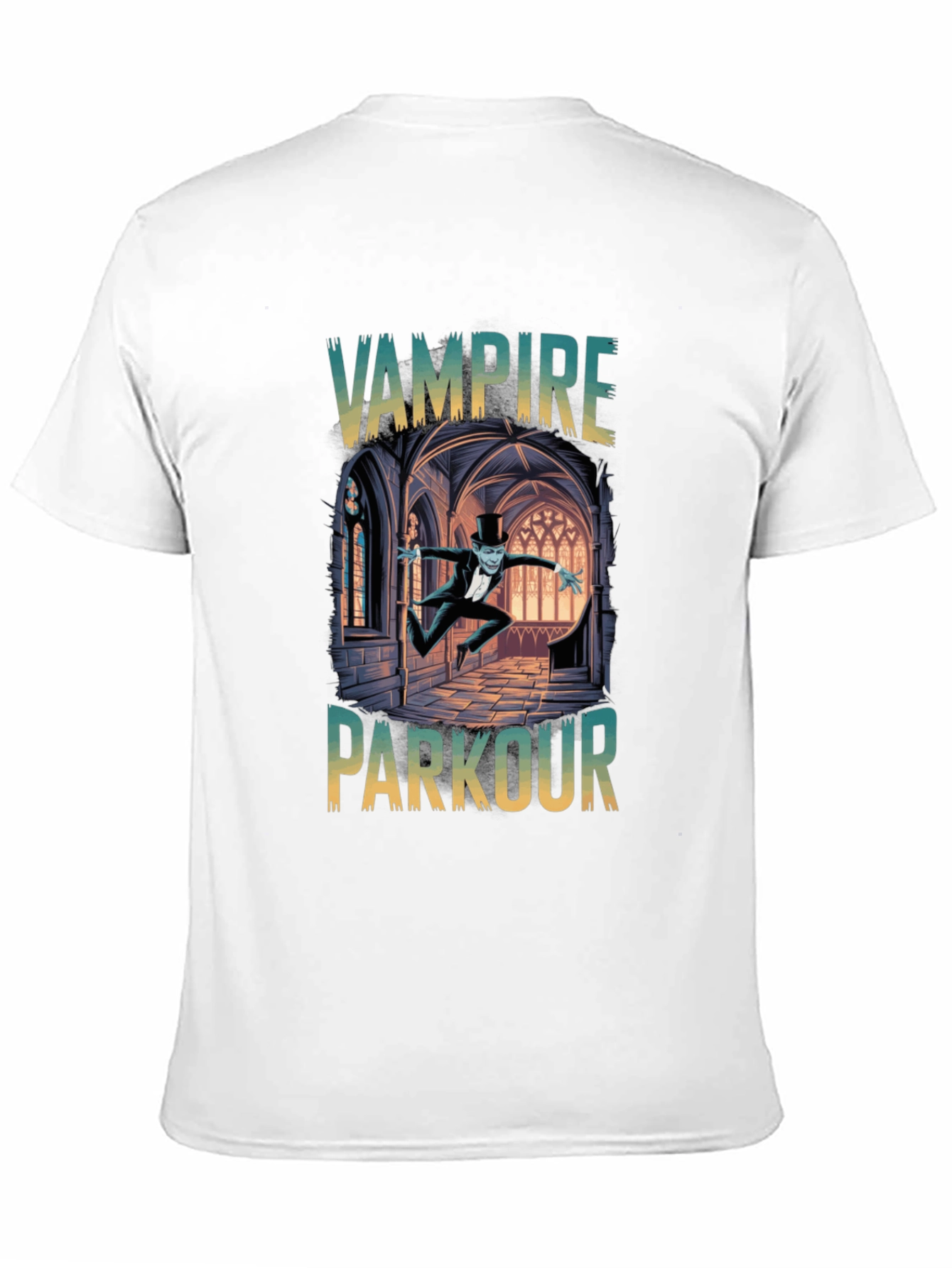 Vampire Parkour Graphic Tee