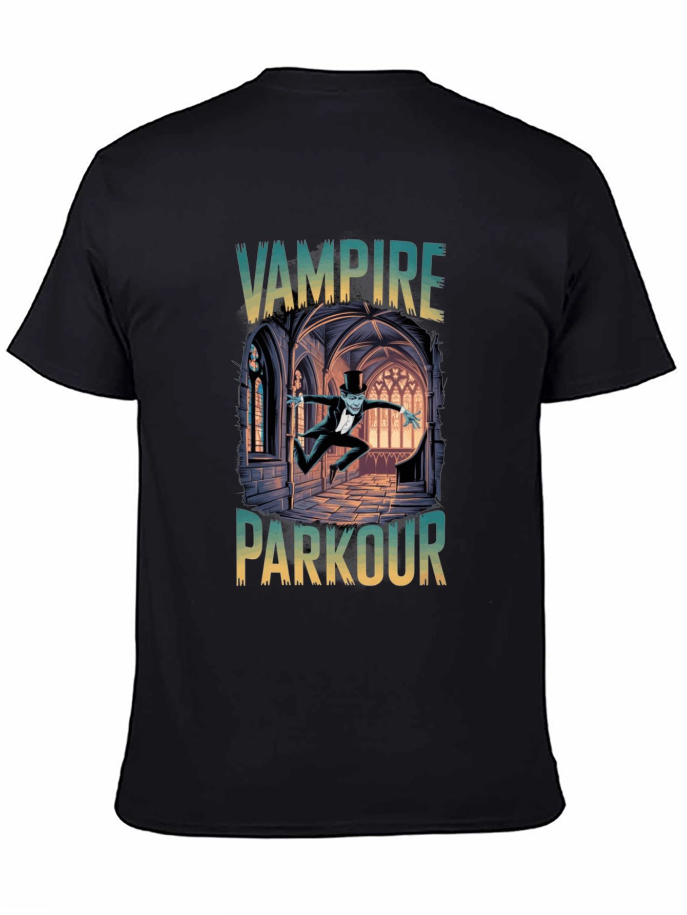Vampire Parkour Graphic Tee