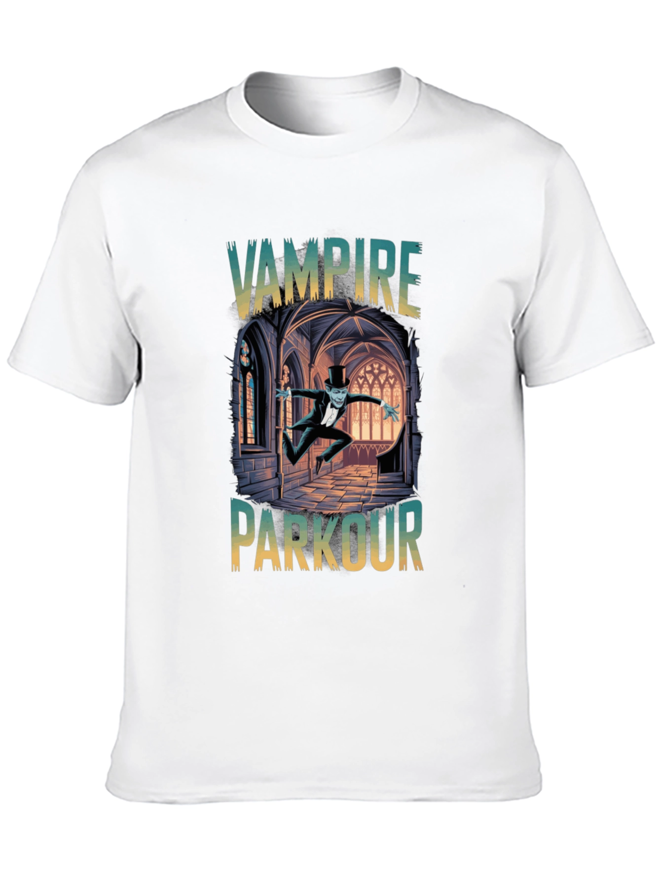 Vampire Parkour Graphic Tee