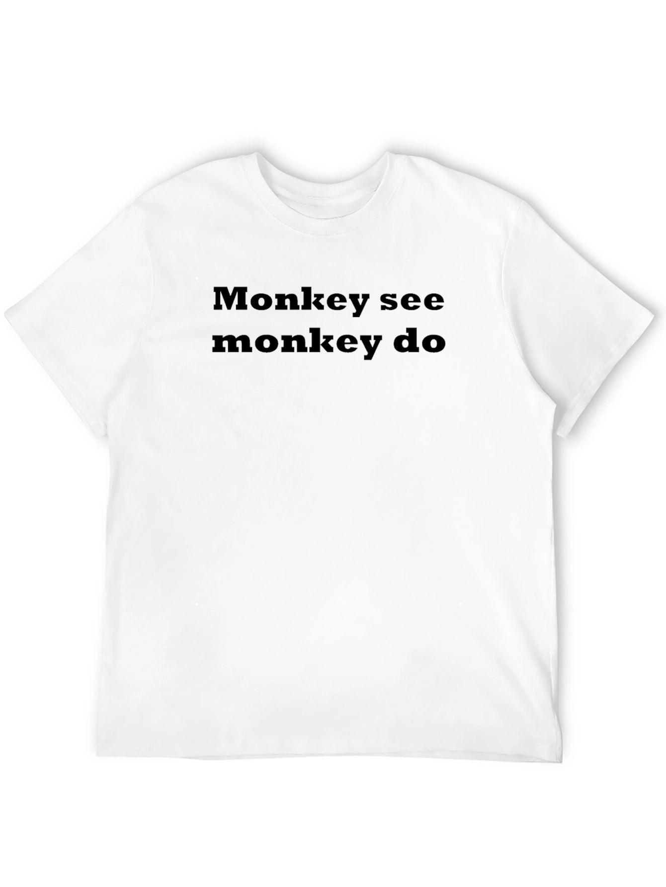Monkey See Monkey Do Black Graphic Tee