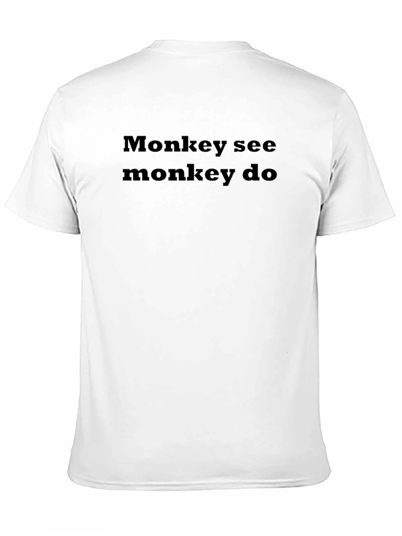 Monkey See Monkey Do Black Graphic Tee