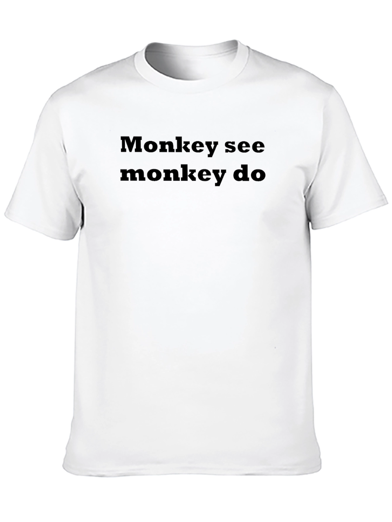 Monkey See Monkey Do Black Graphic Tee
