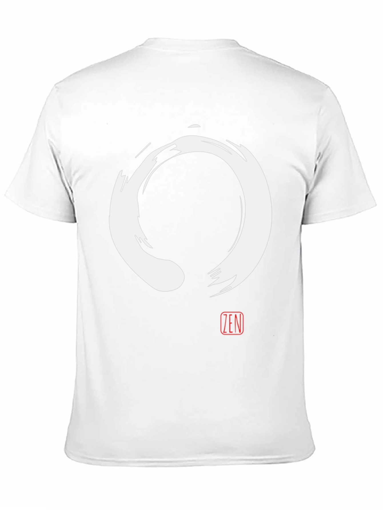 Zen Circle T-Shirt - Enso Symbol Black Tee