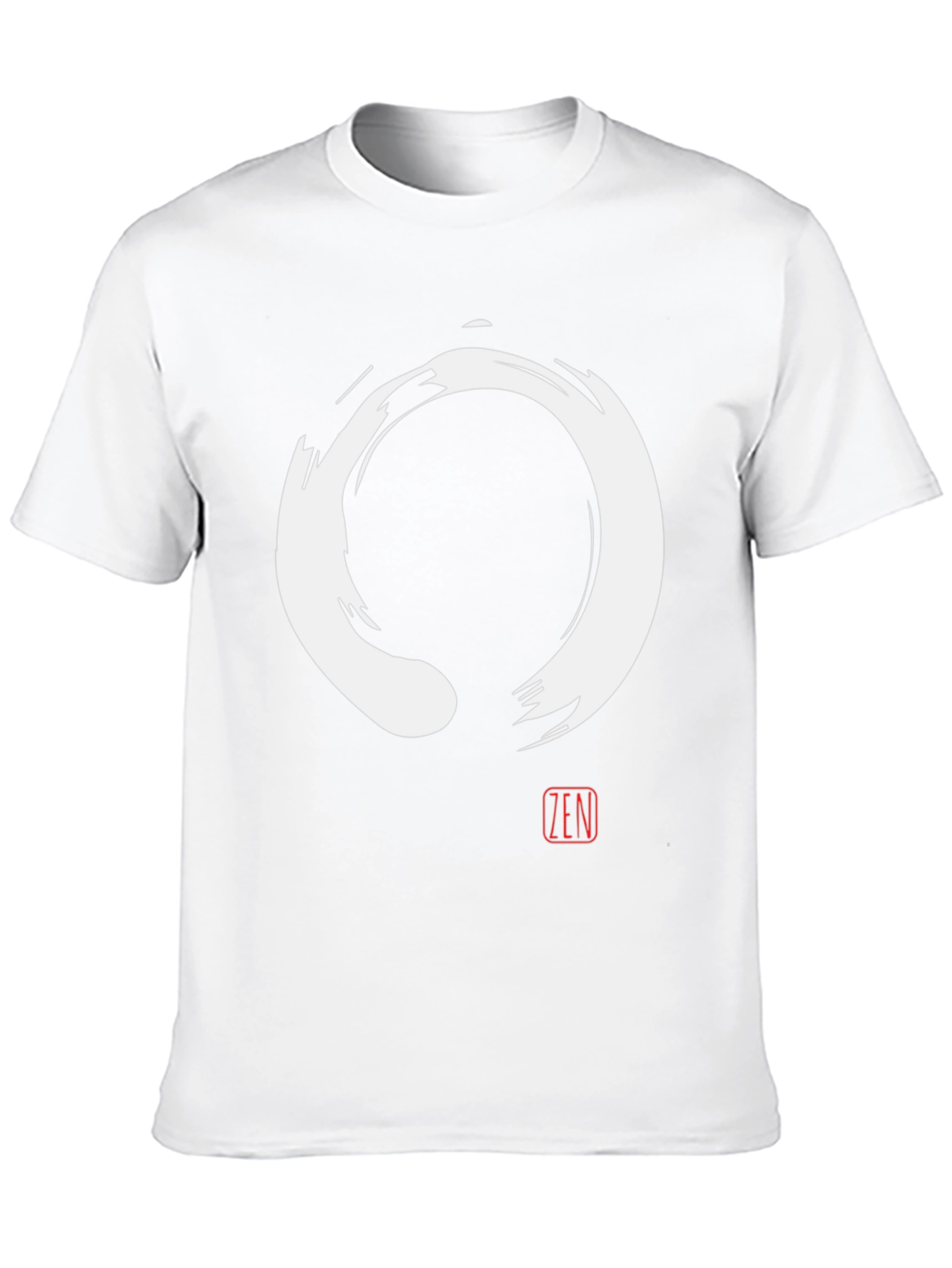 Zen Circle T-Shirt - Enso Symbol Black Tee