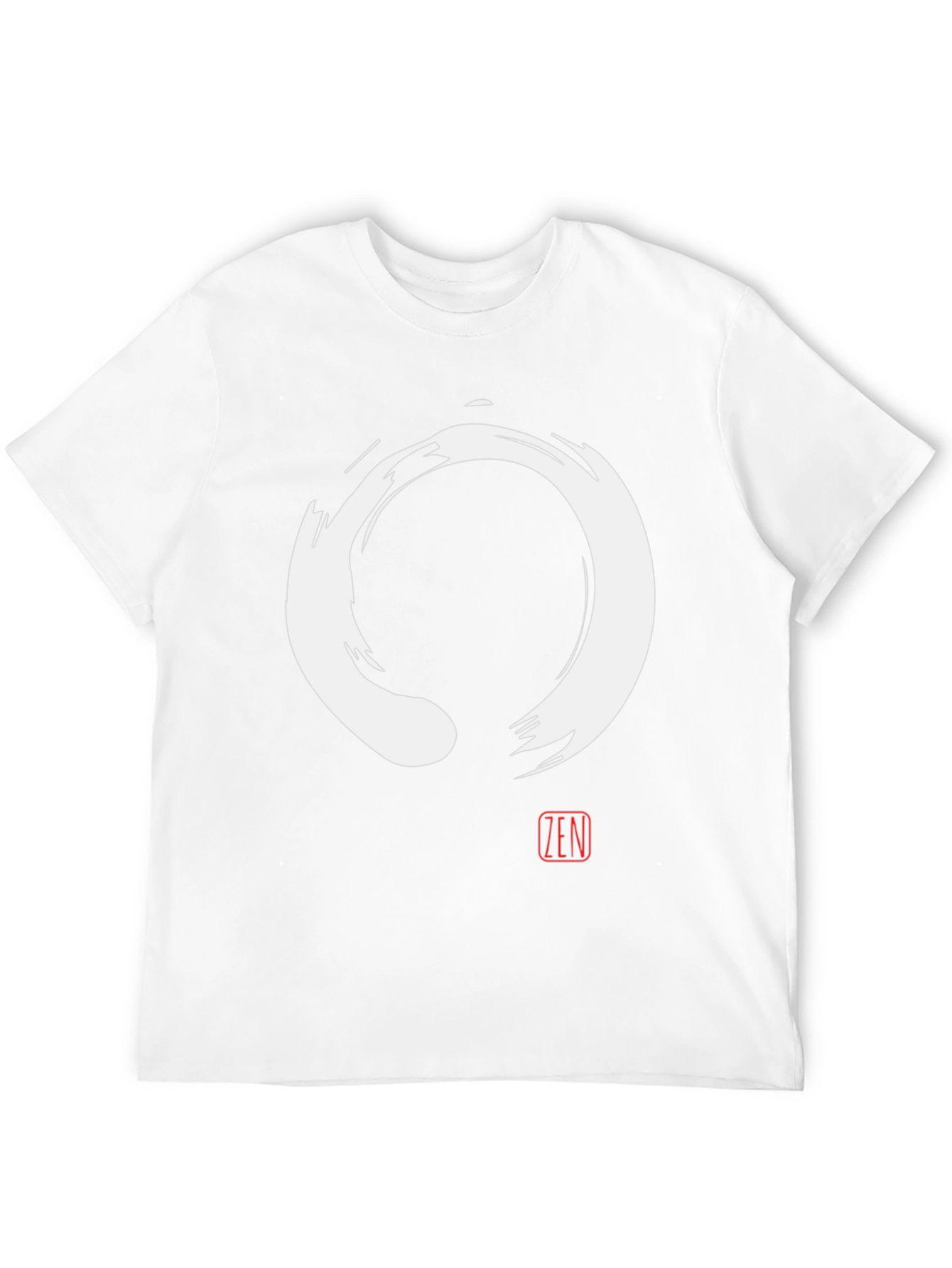 Zen Circle T-Shirt - Enso Symbol Black Tee
