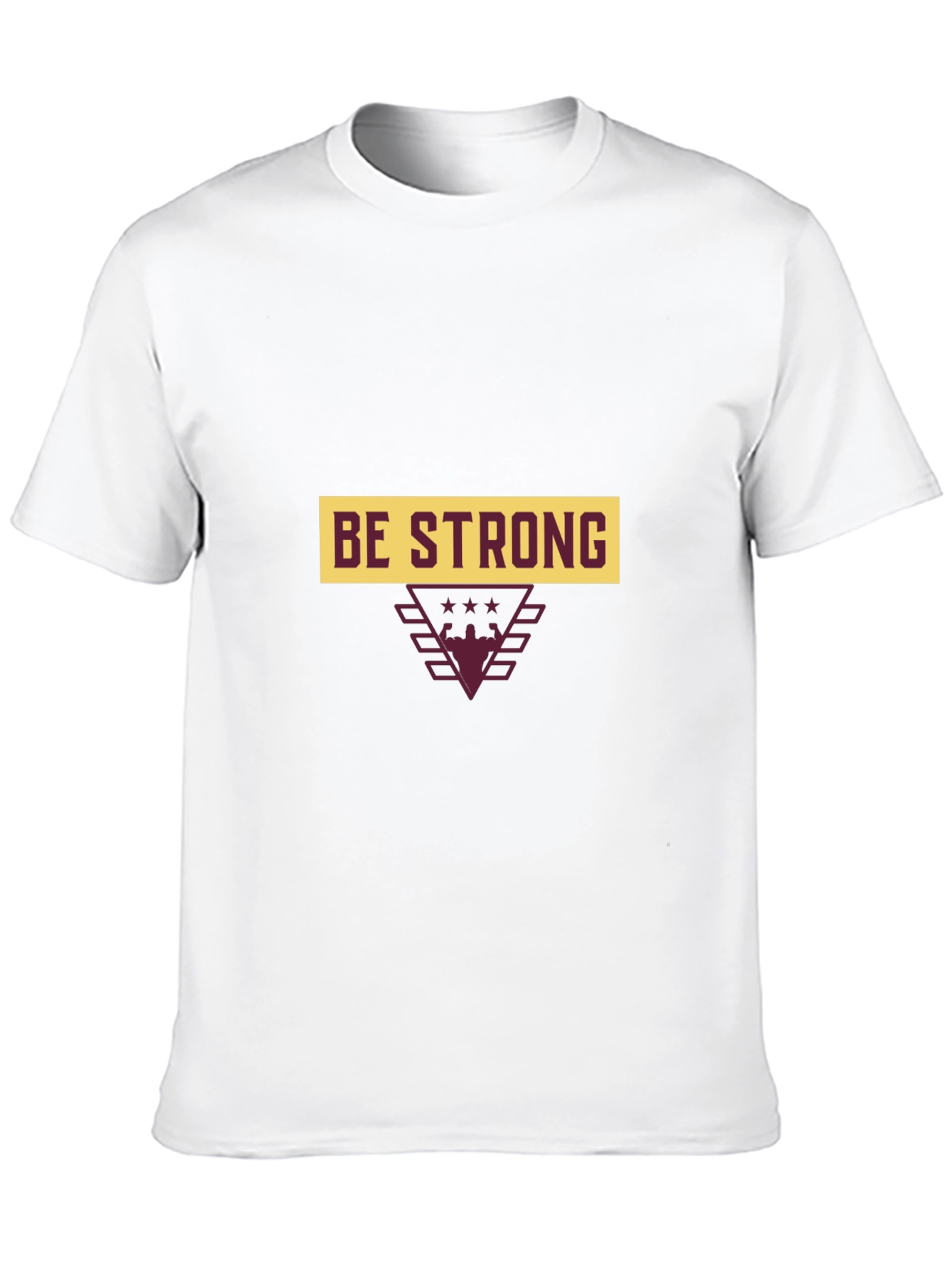 Be Strong Graphic Tee - Black Cotton