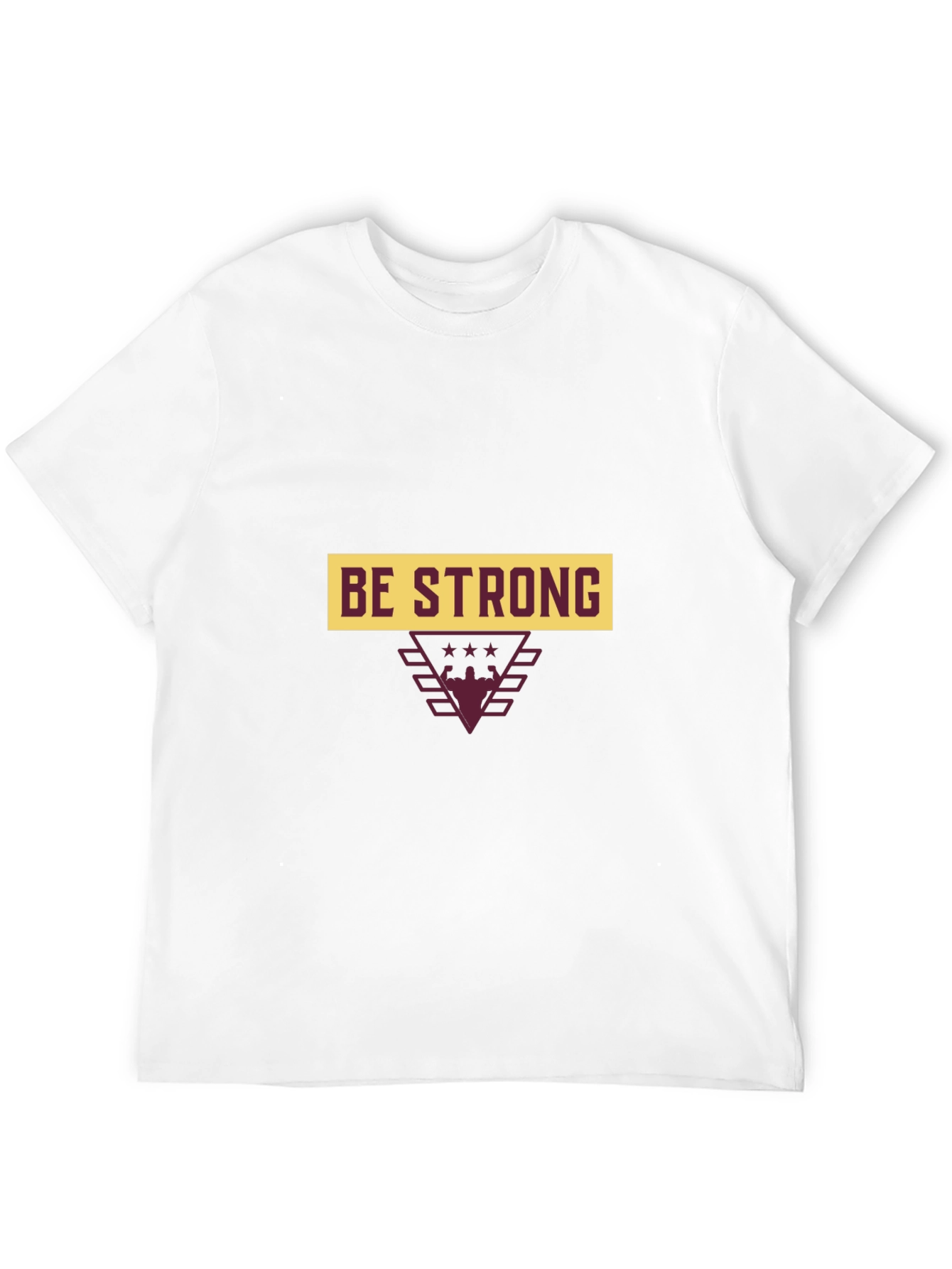 Be Strong Graphic Tee - Black Cotton