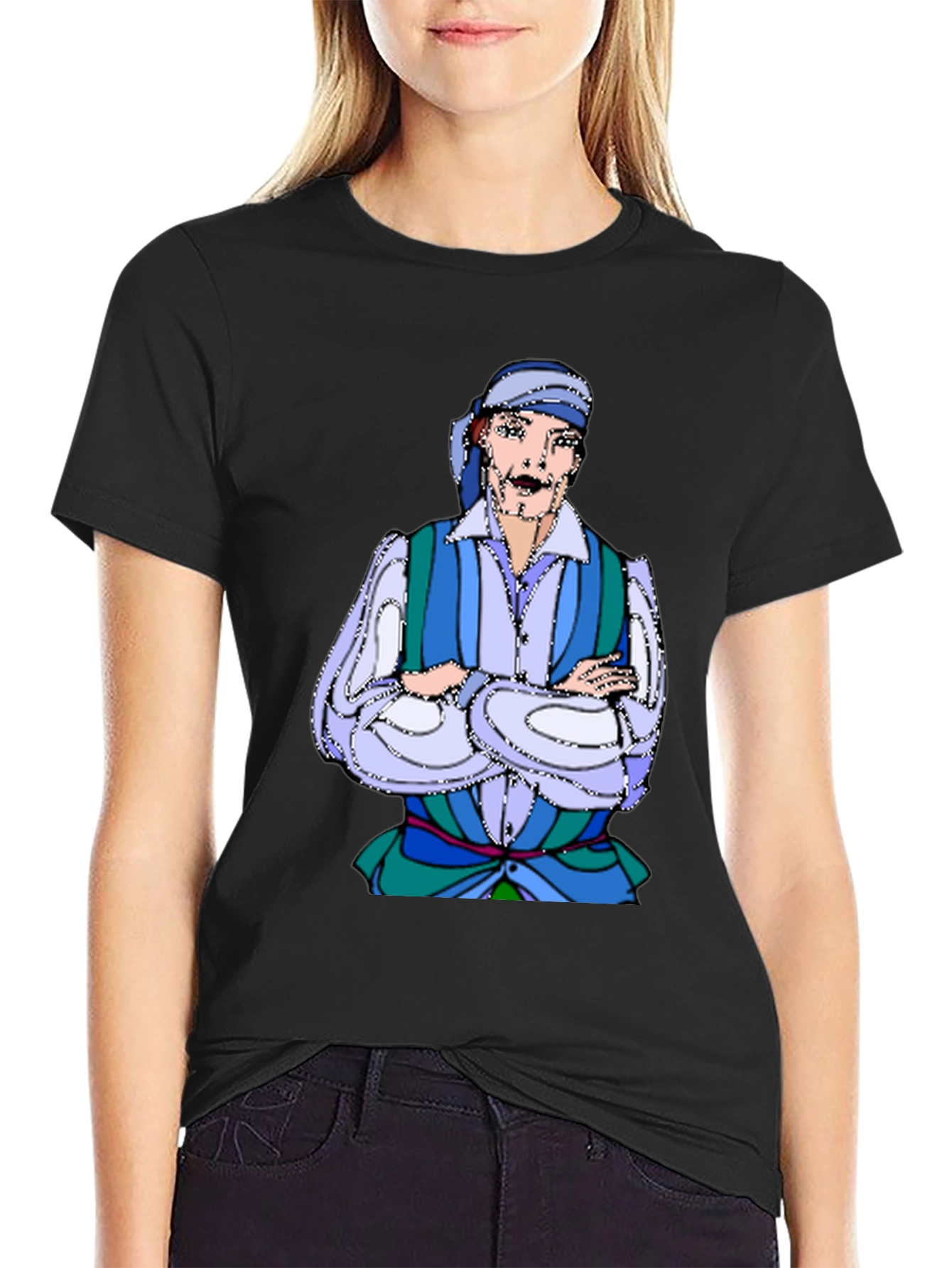 Pirate Cartoon Graphic T-Shirt