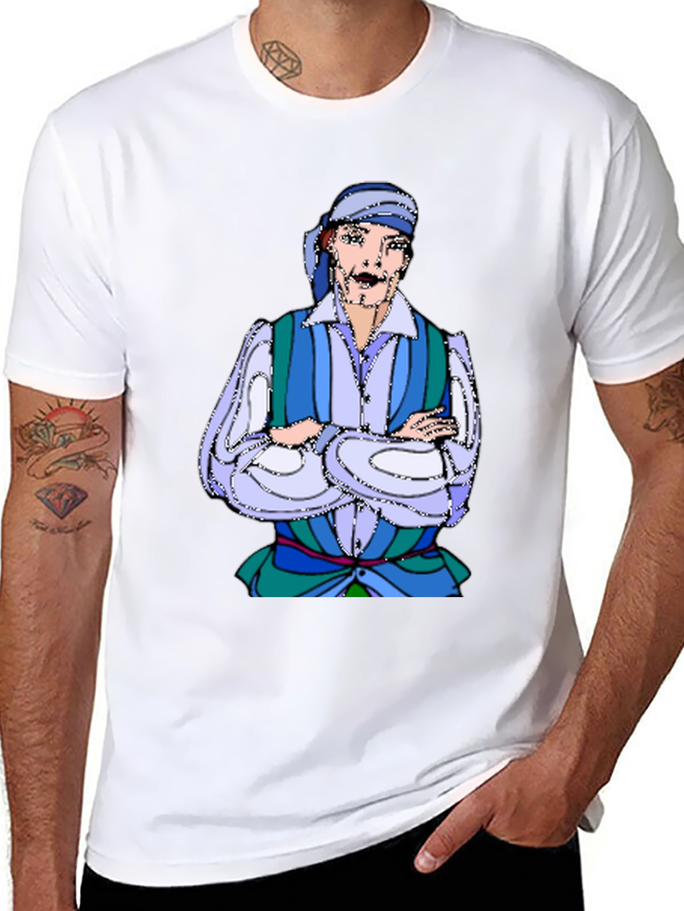 Pirate Cartoon Graphic T-Shirt