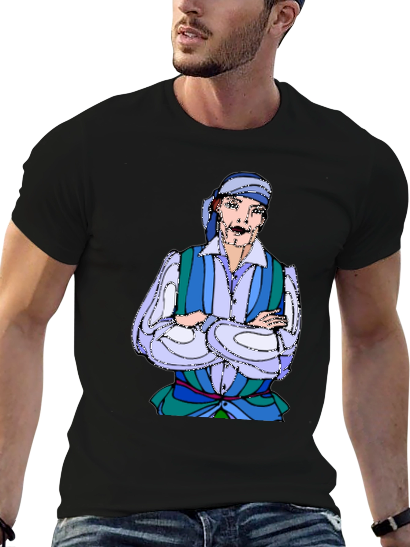 Pirate Cartoon Graphic T-Shirt