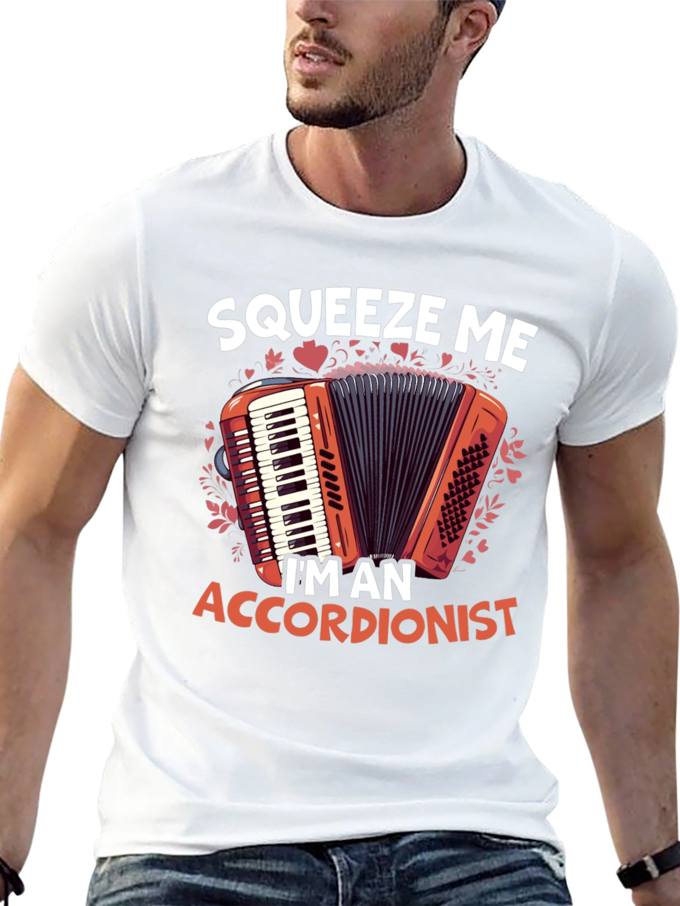 Squeeze Me Accordionist T-Shirt