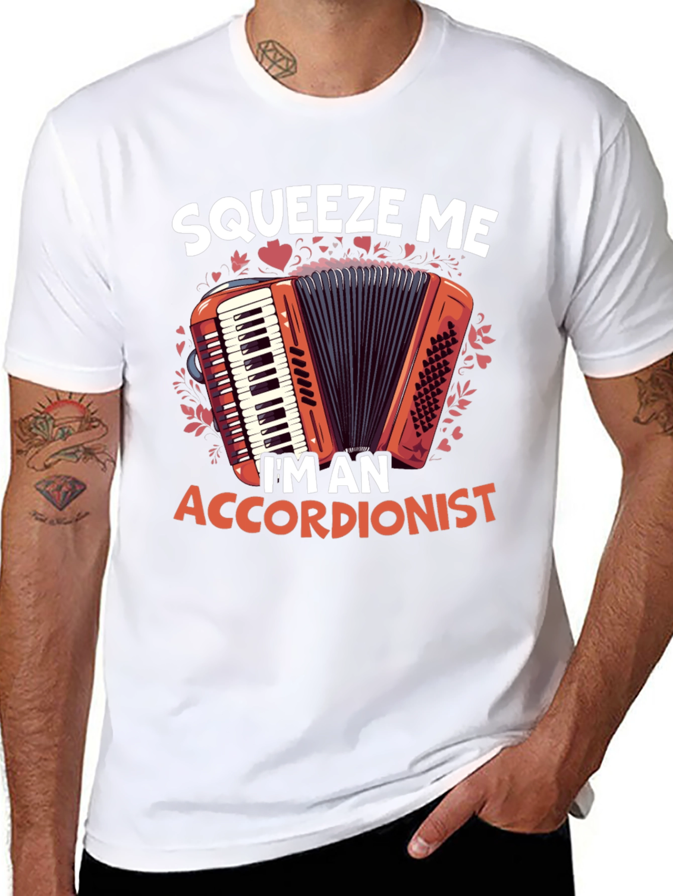 Squeeze Me Accordionist T-Shirt