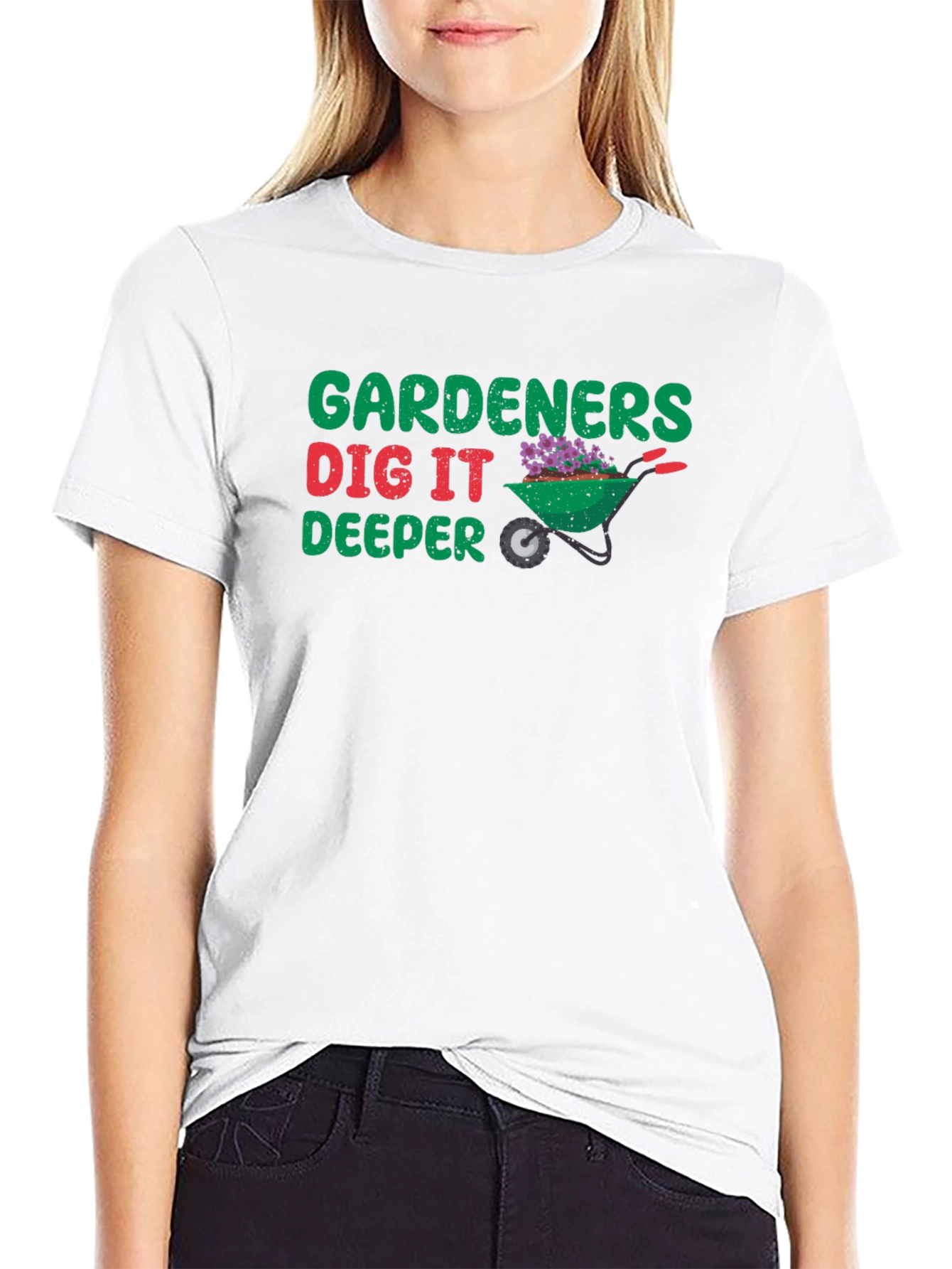 Gardeners Dig It Deeper Black T-Shirt