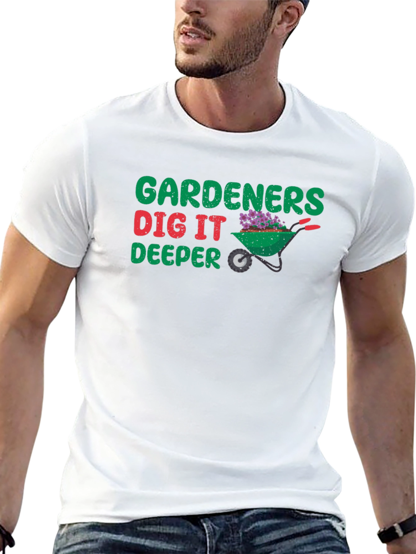 Gardeners Dig It Deeper Black T-Shirt