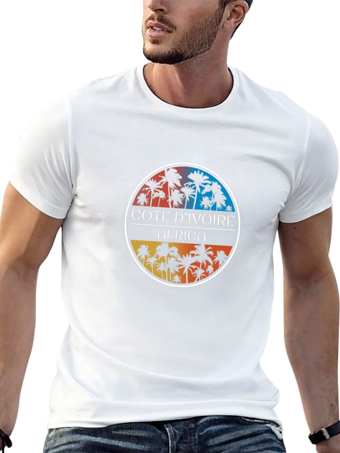 Cote DIvoire Africa Palm Tree T-Shirt