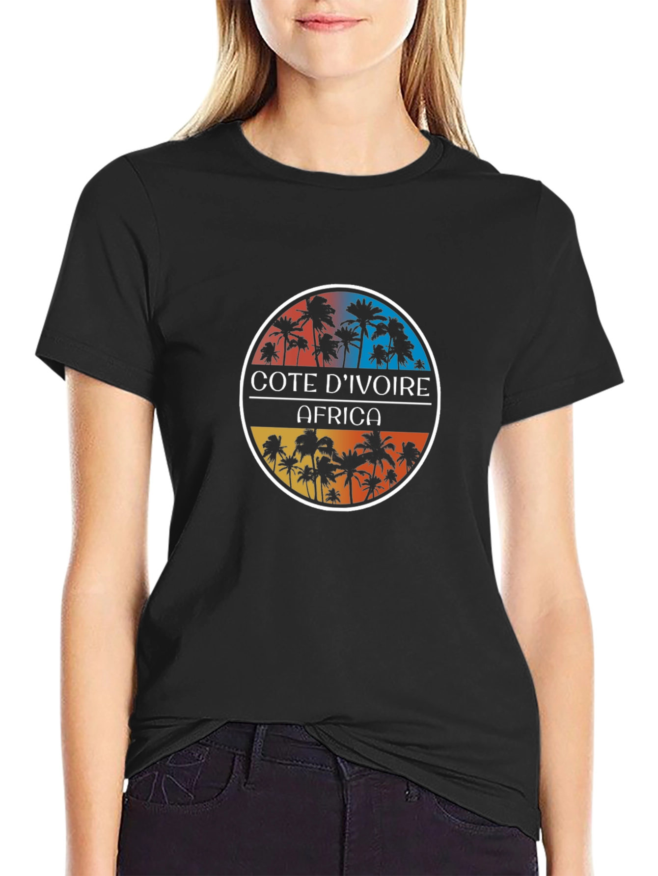 Cote DIvoire Africa Palm Tree T-Shirt