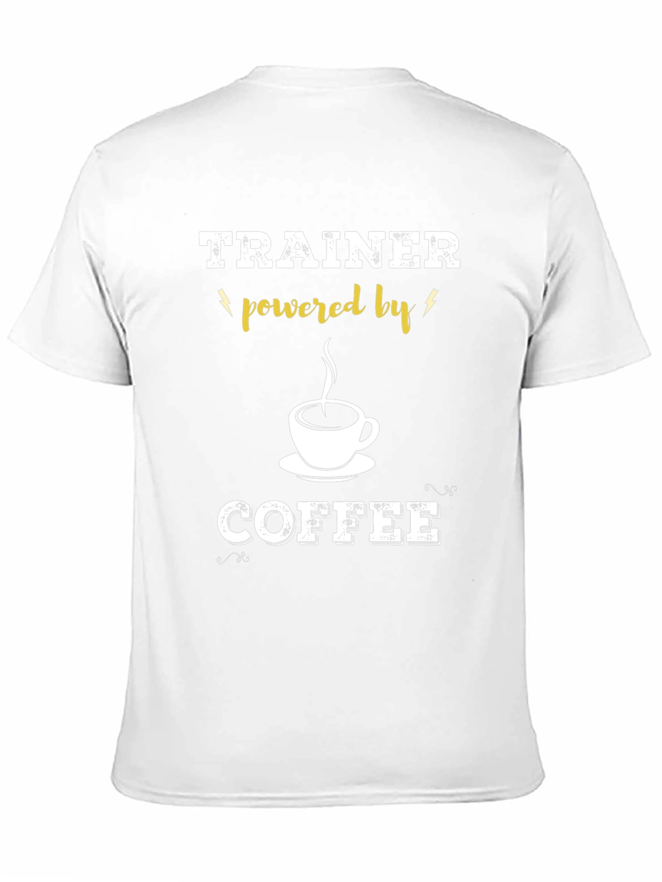 Trainer Powered By Coffee Black T-Shirt