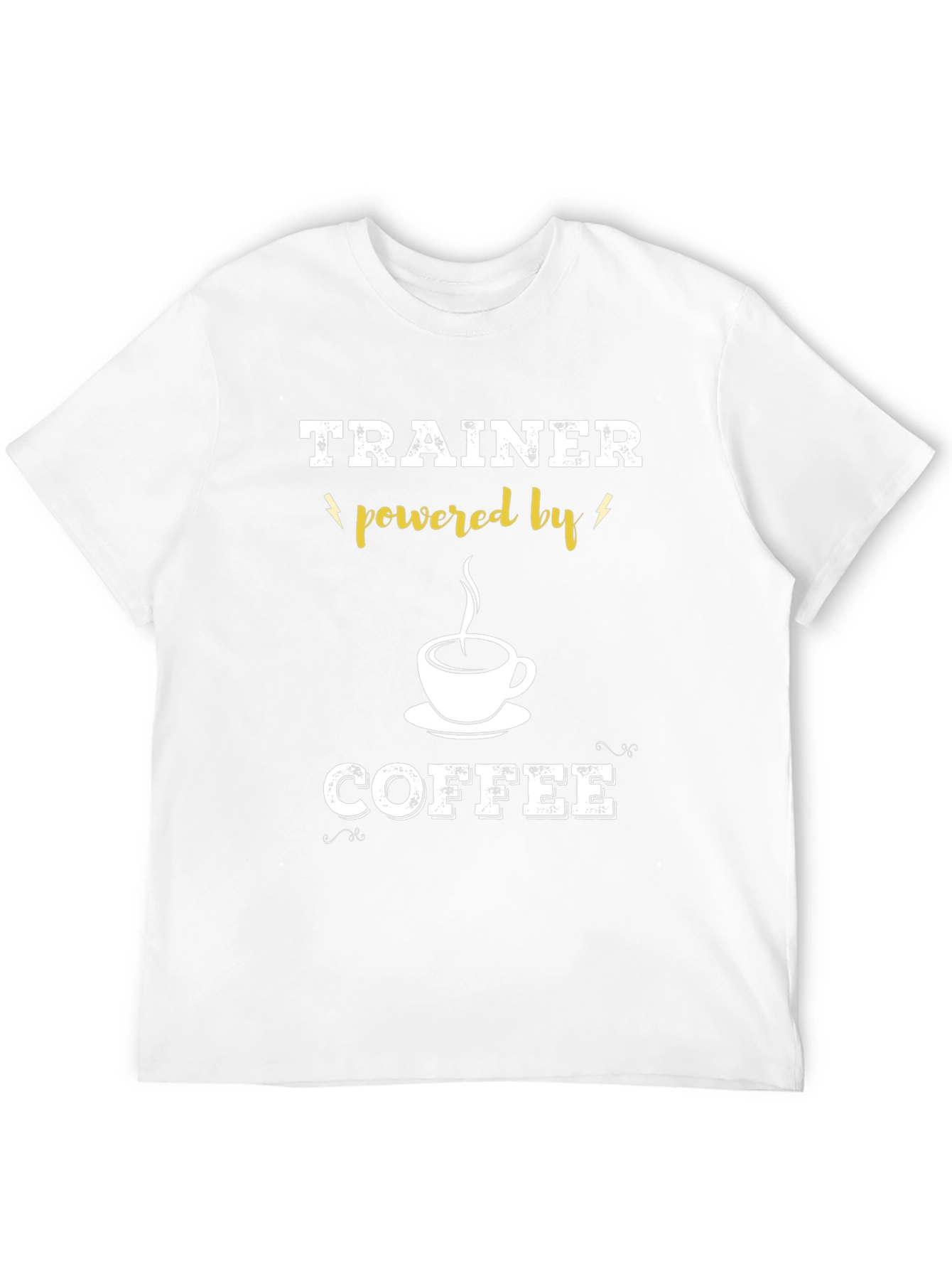 Trainer Powered By Coffee Black T-Shirt