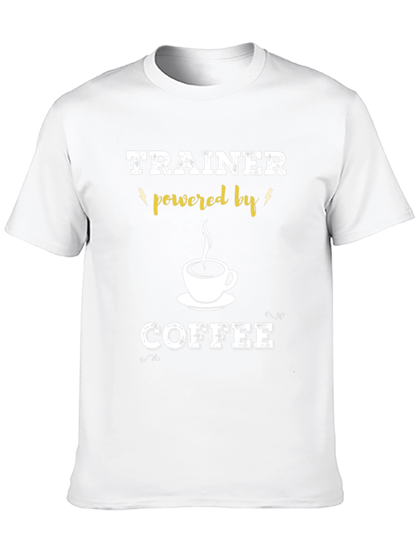 Trainer Powered By Coffee Black T-Shirt