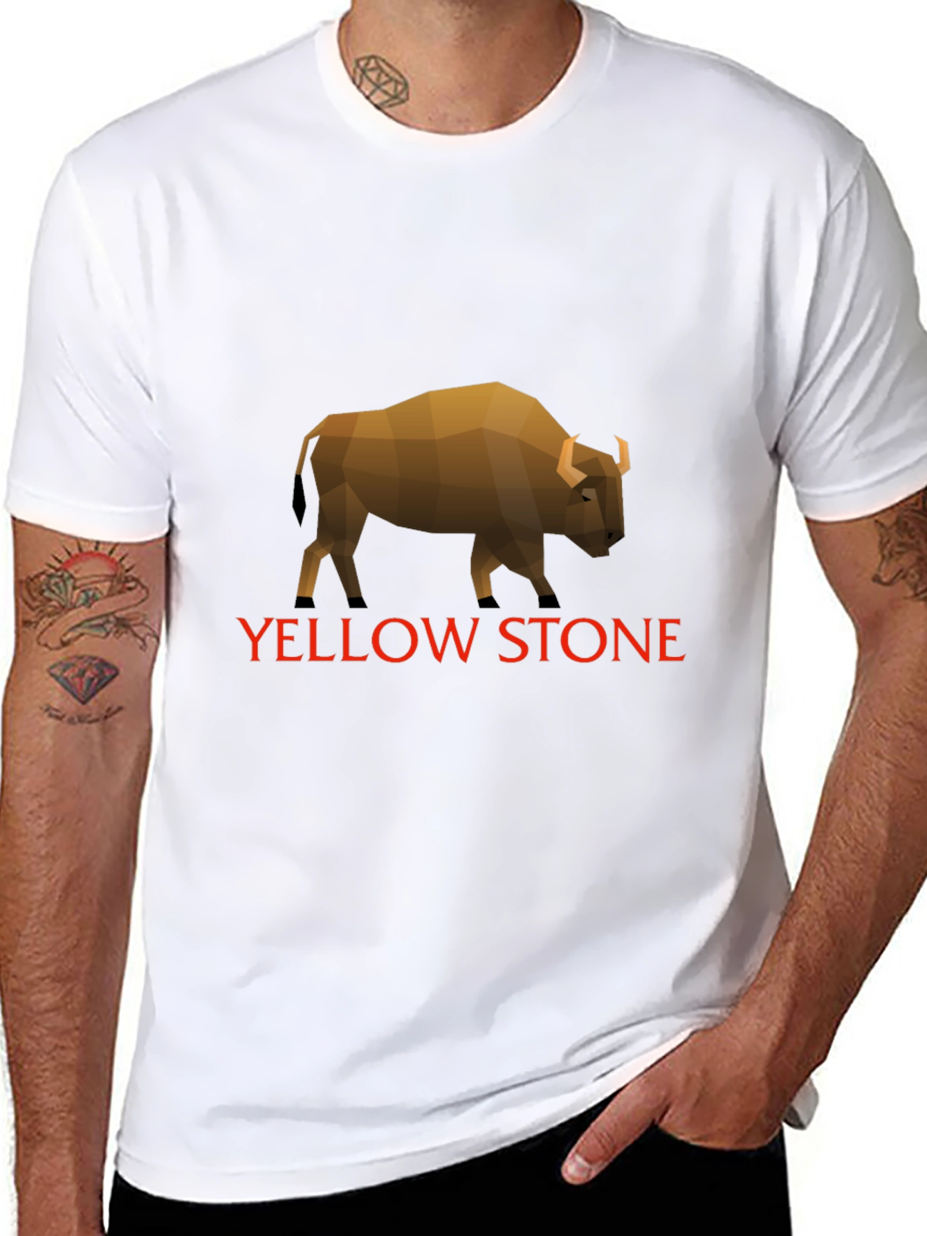 Yellowstone Bison T-Shirt - Classic Graphic Tee