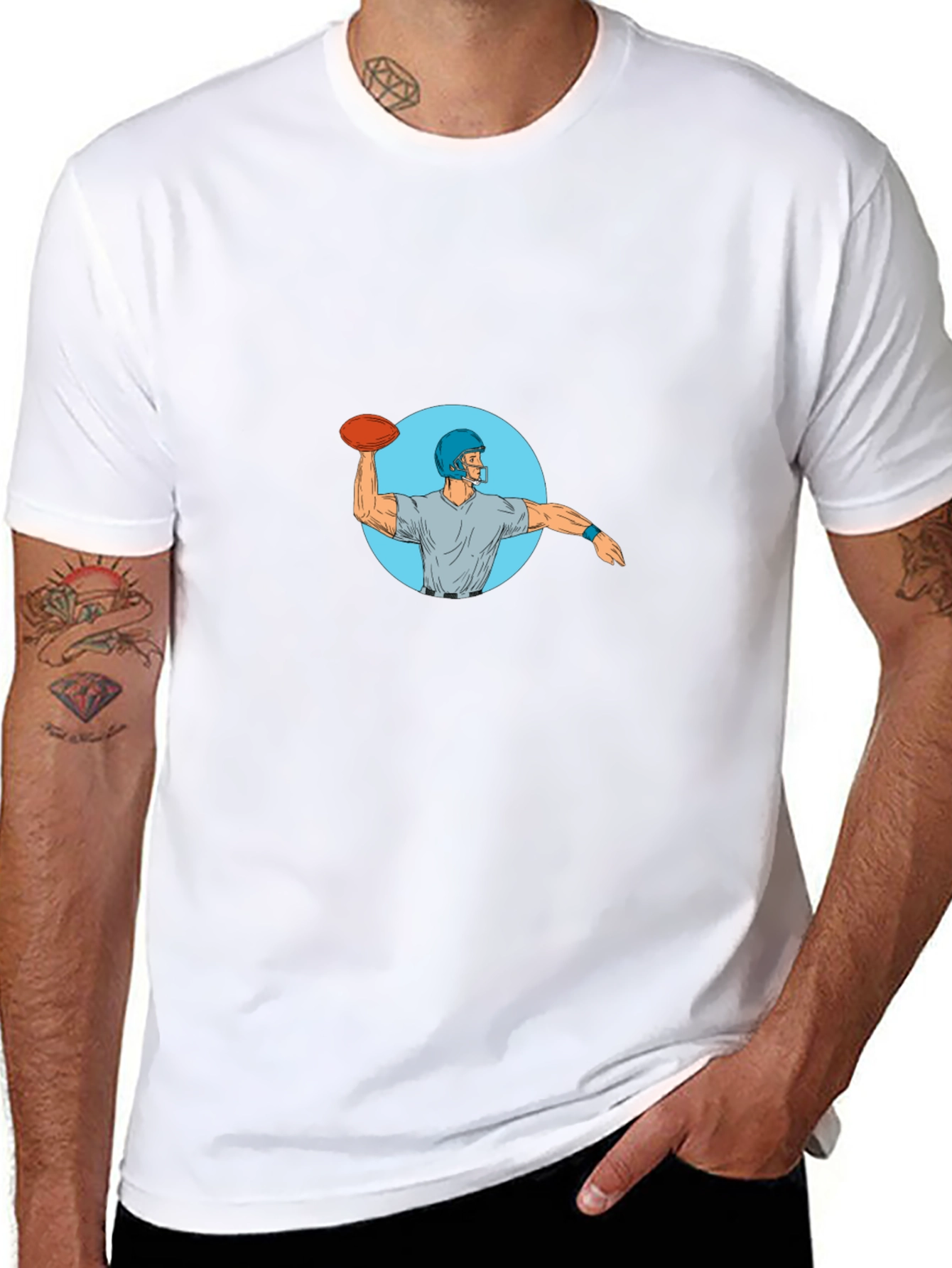 Quarterback Throwing T-Shirt