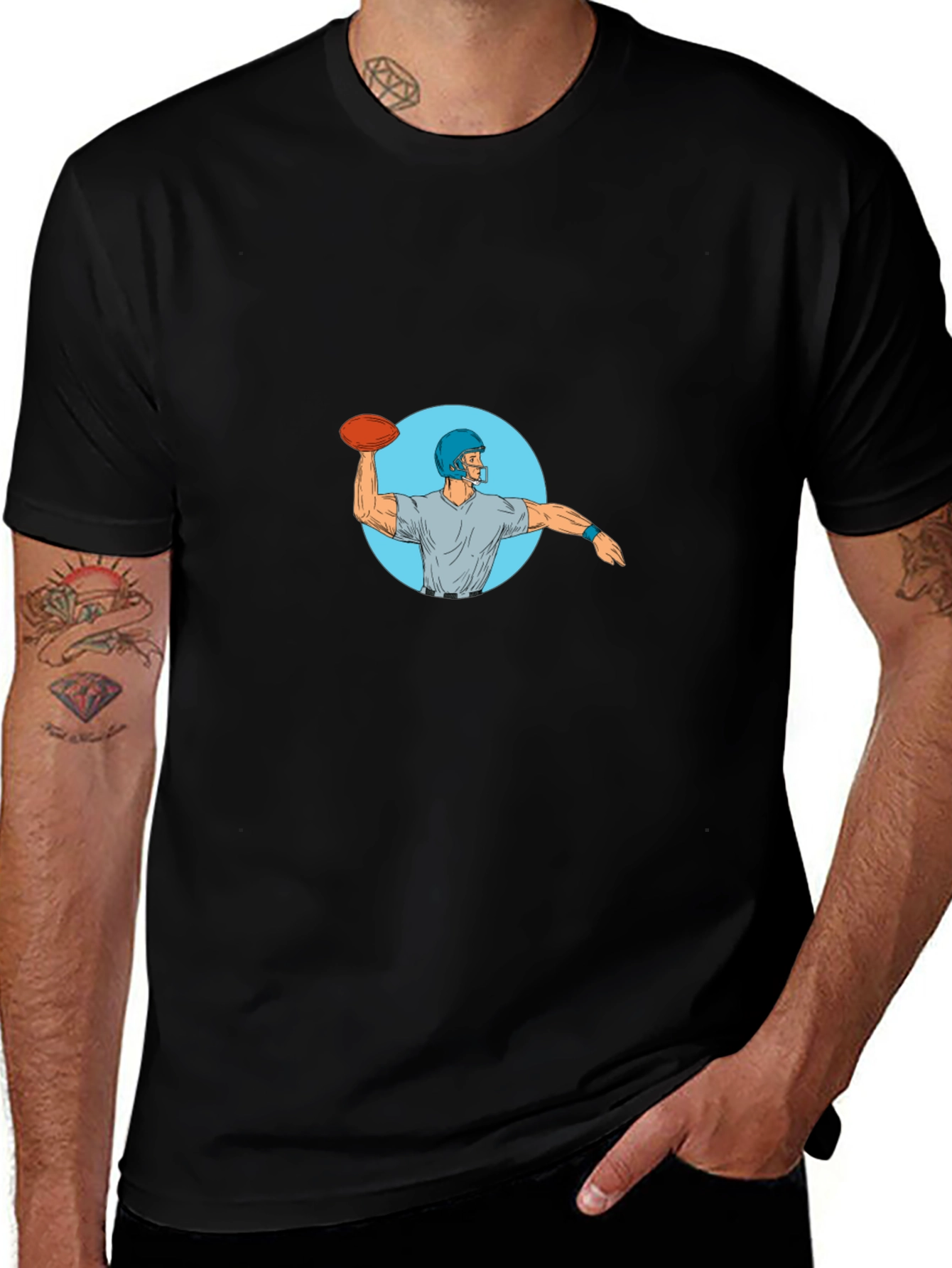Quarterback Throwing T-Shirt