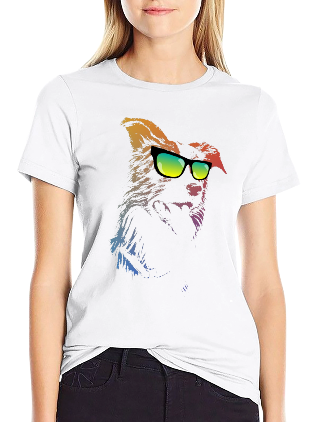 Cool Dog Graphic Tee - Trendy Unisex T-Shirt