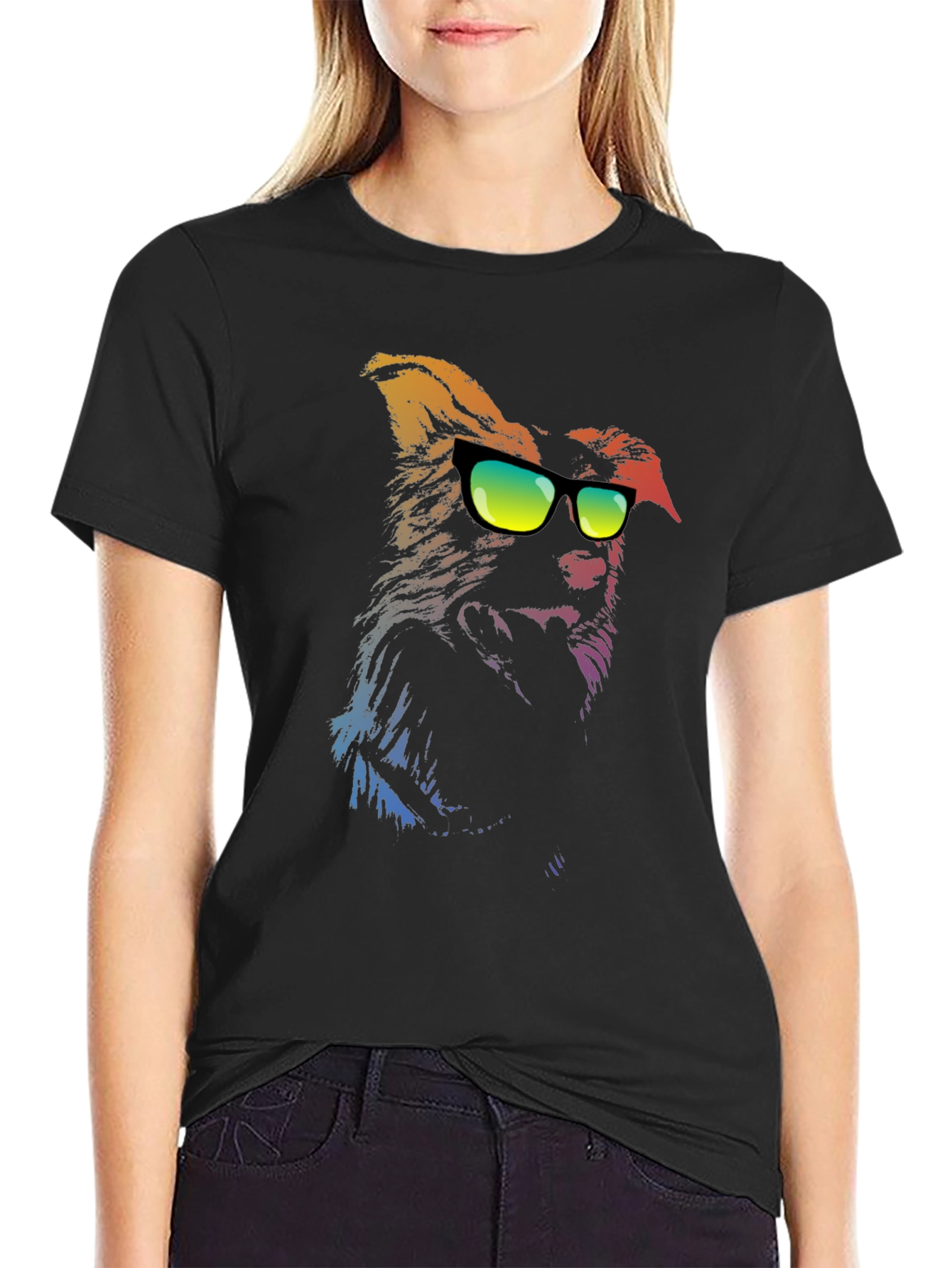 Cool Dog Graphic Tee - Trendy Unisex T-Shirt