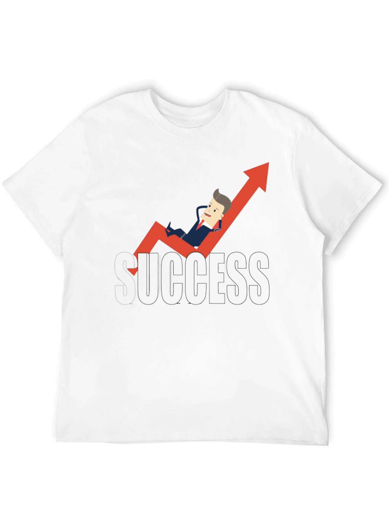Success Graphic Tee - Relaxed Business Cartoon