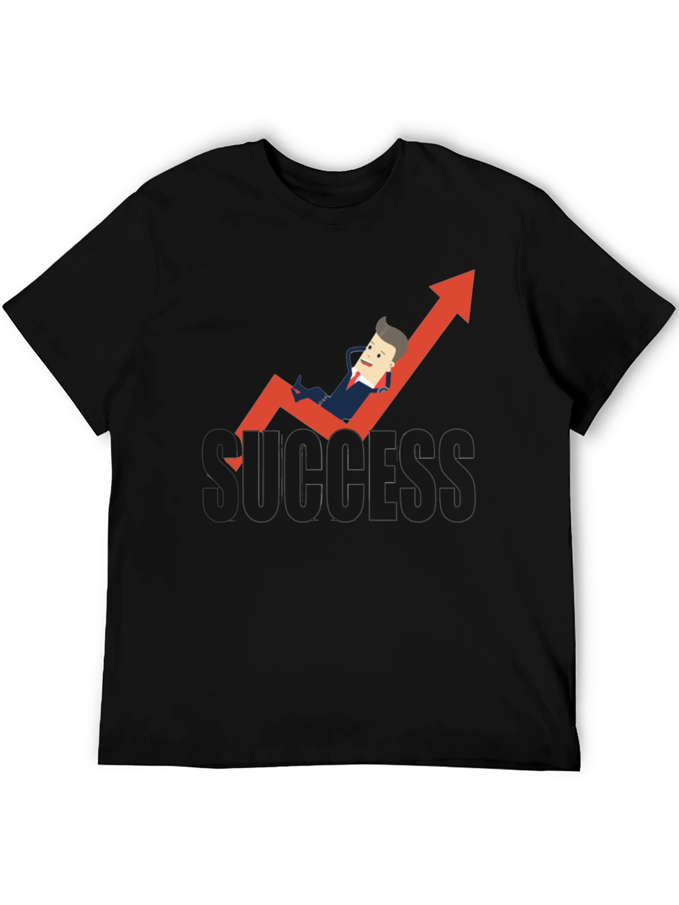 Success Graphic Tee - Relaxed Business Cartoon