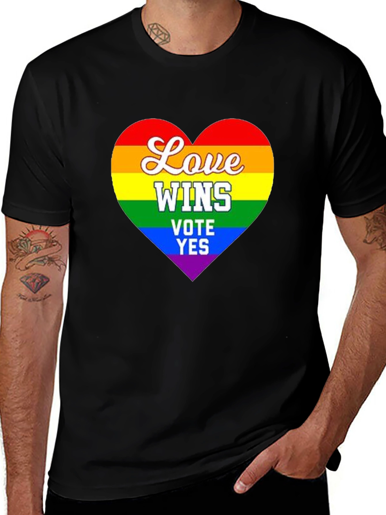 Love Wins Pride T-Shirt - Vote Yes