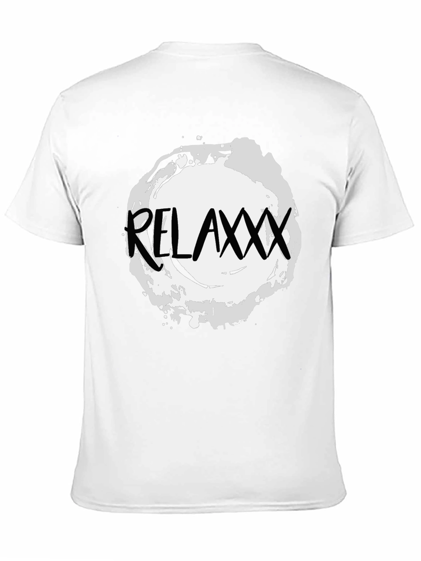 Relaxxx Black T-Shirt - Casual Graphic Tee