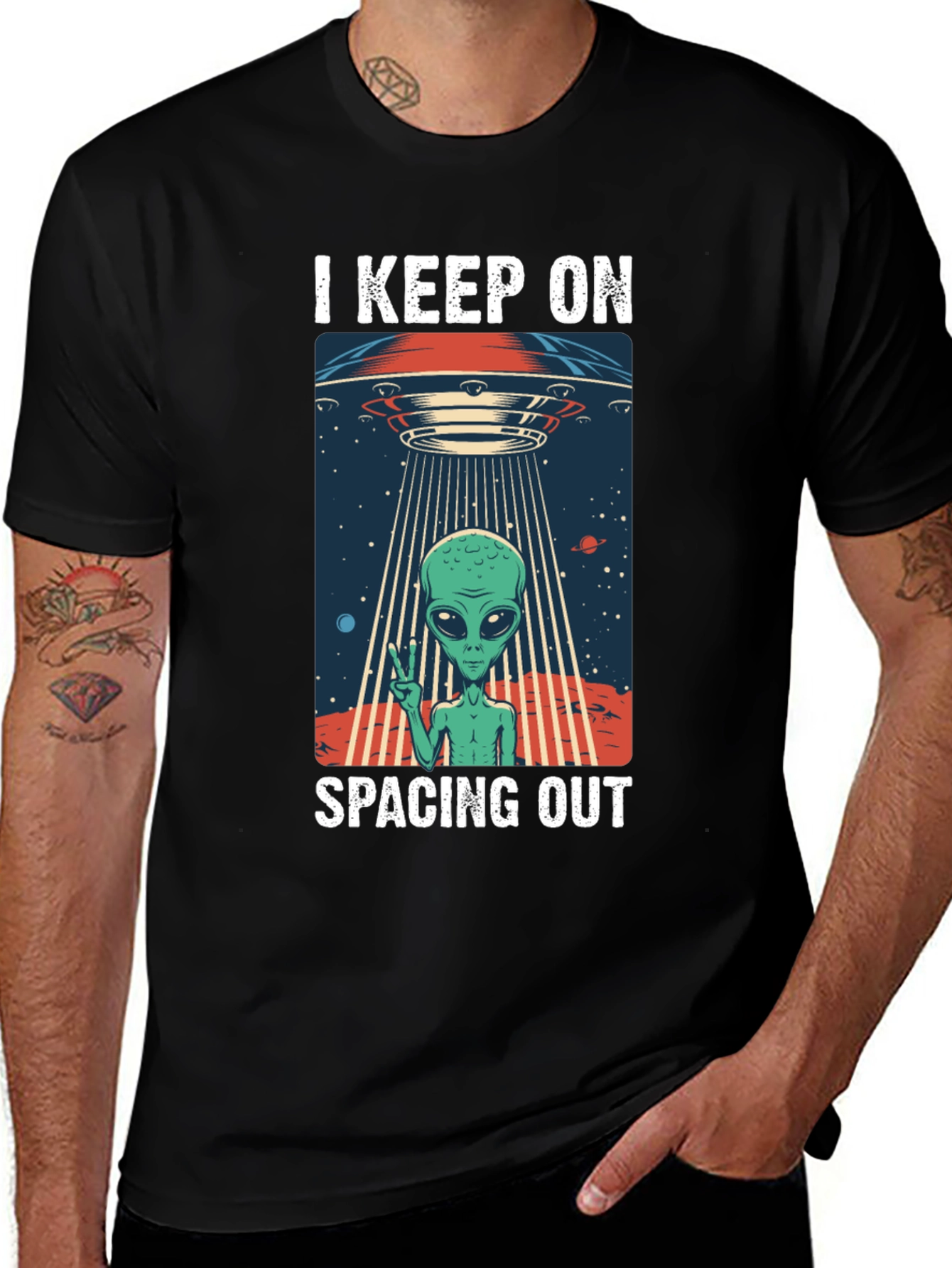 I Keep On Spacing Out Alien UFO T-Shirt