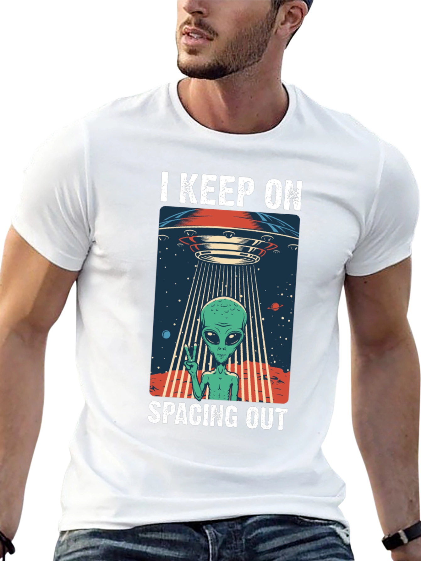 I Keep On Spacing Out Alien UFO T-Shirt