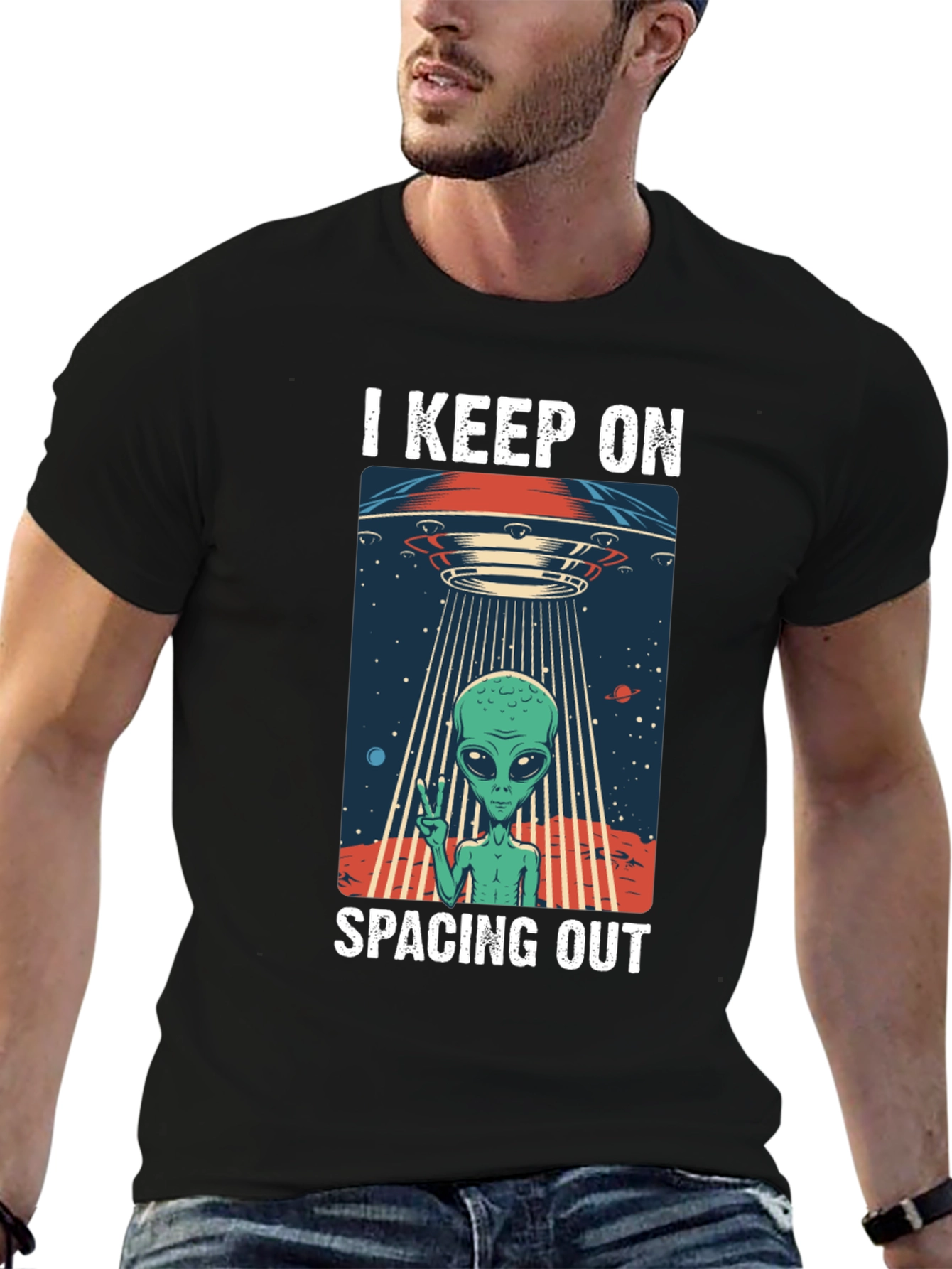 I Keep On Spacing Out Alien UFO T-Shirt