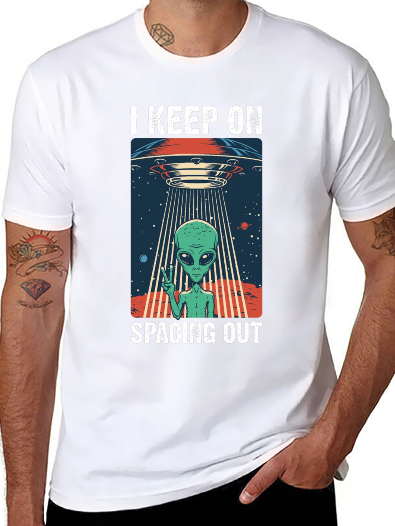 I Keep On Spacing Out Alien UFO T-Shirt