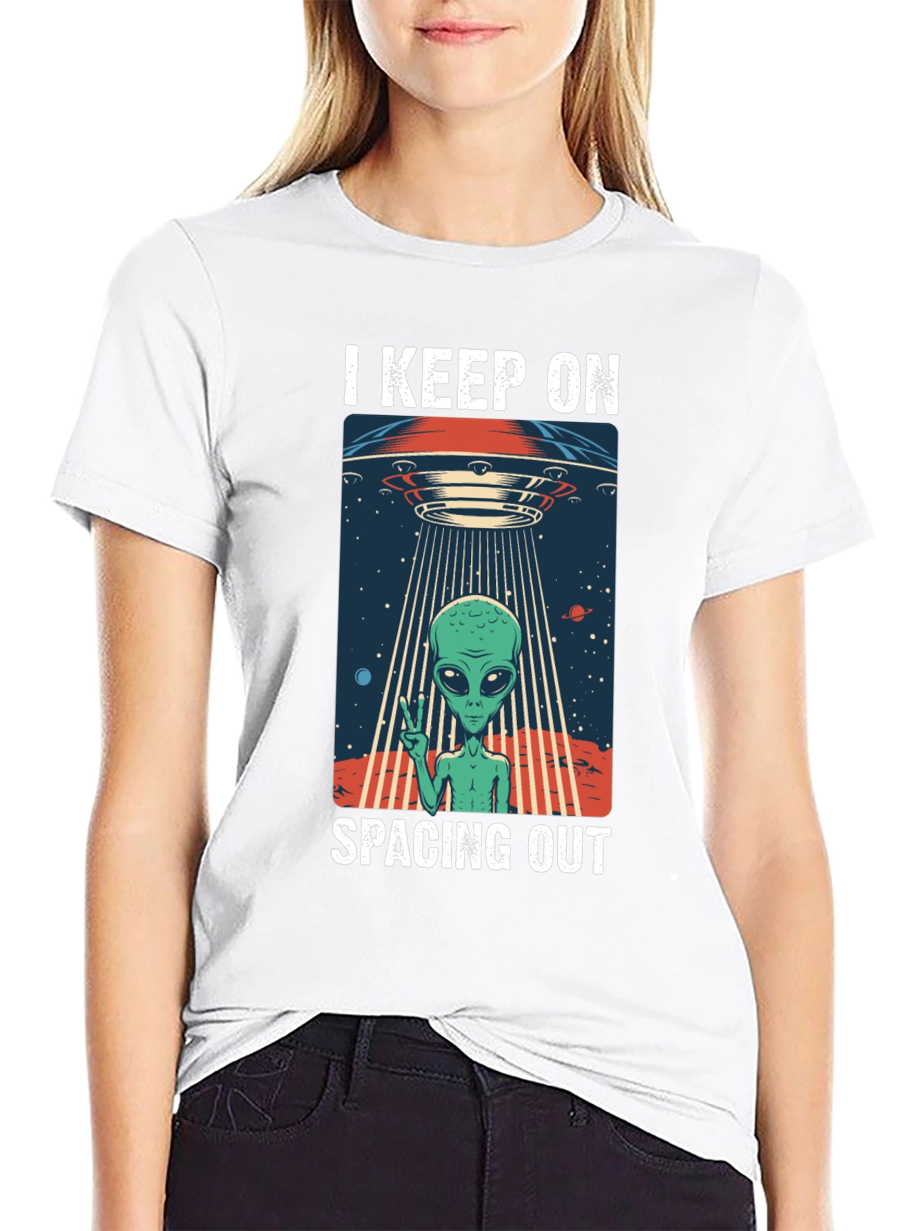 I Keep On Spacing Out Alien UFO T-Shirt