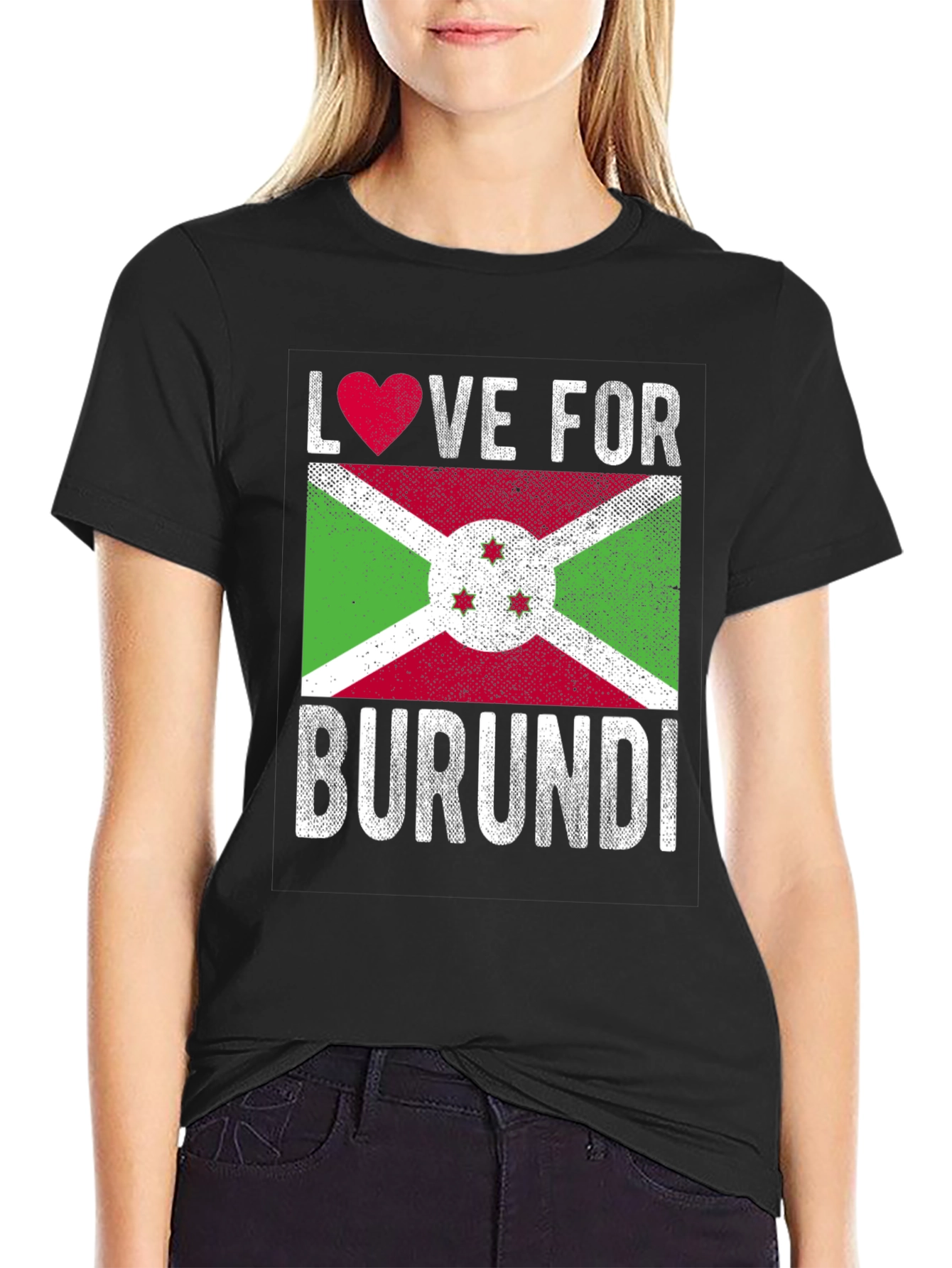 Love for Burundi Flag T-Shirt