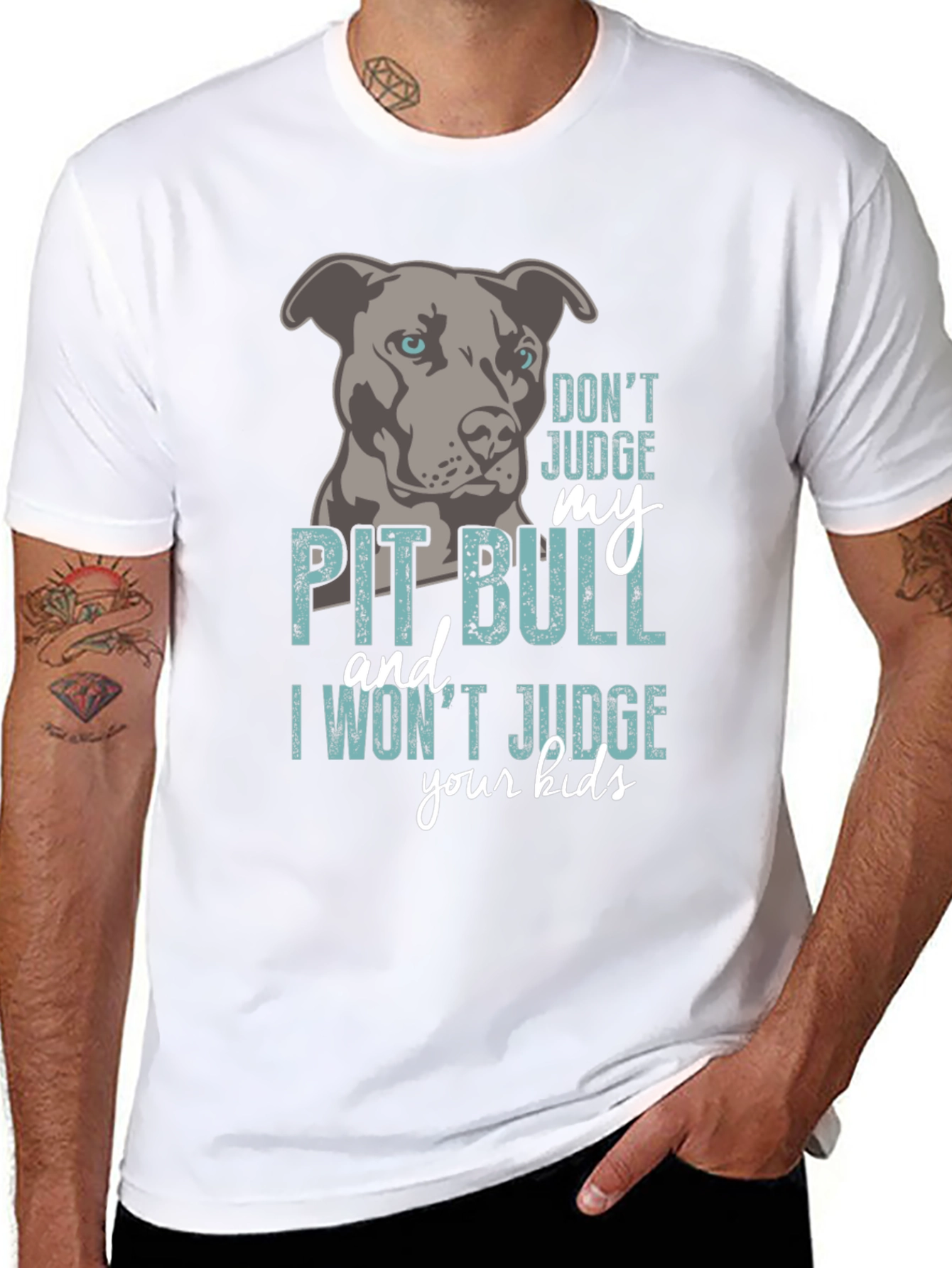 Dont Judge My Pit Bull T-Shirt