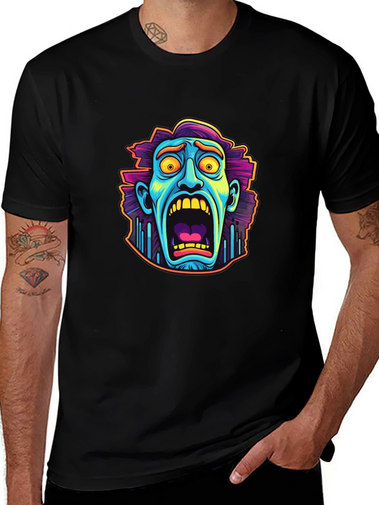 Monster Scream Black Graphic Tee