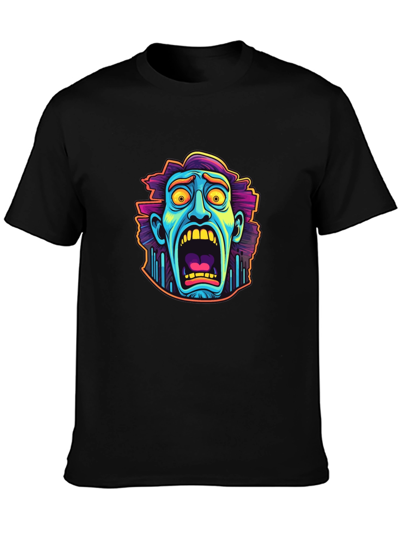 Monster Scream Black Graphic Tee