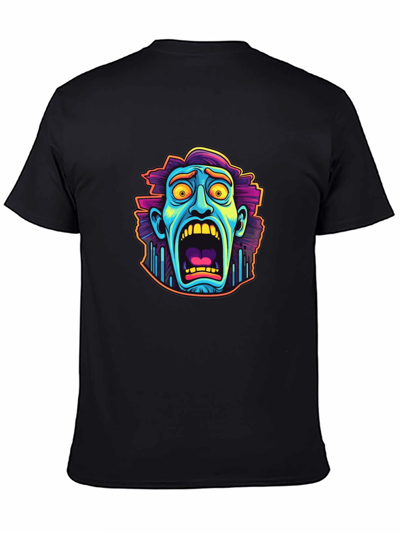 Monster Scream Black Graphic Tee