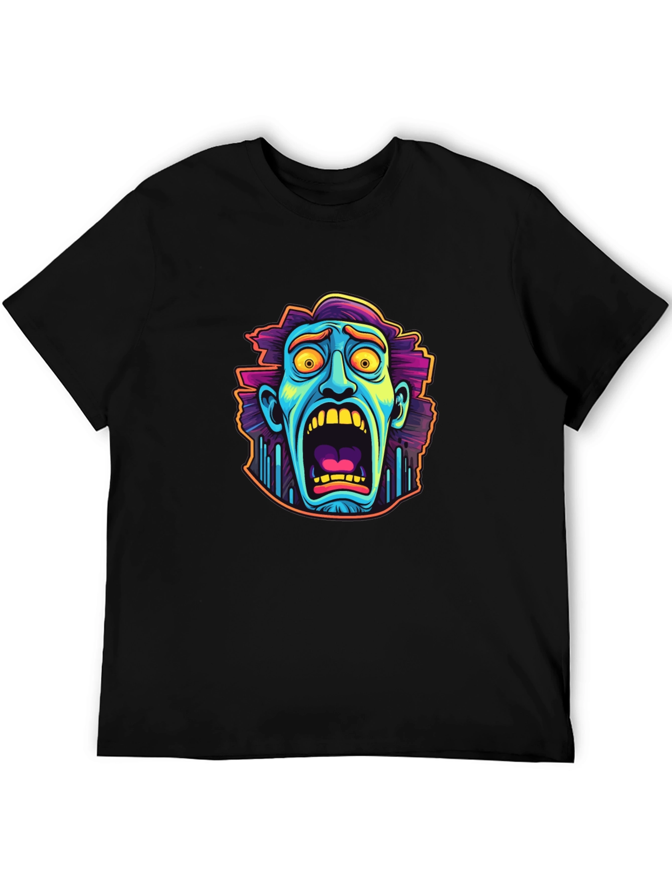 Monster Scream Black Graphic Tee