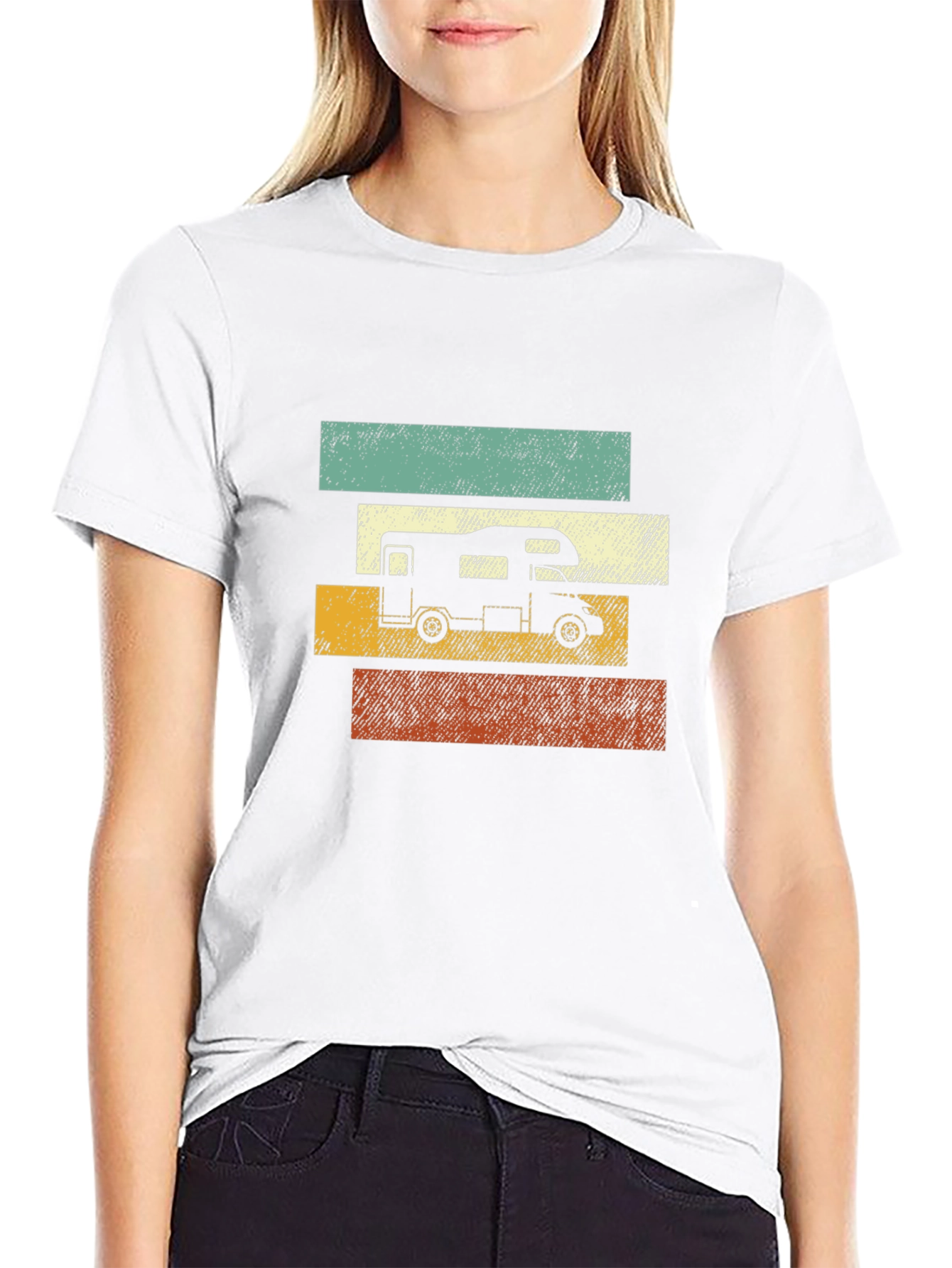 Retro Camper Graphic Tee - Camping Adventure T-Shirt