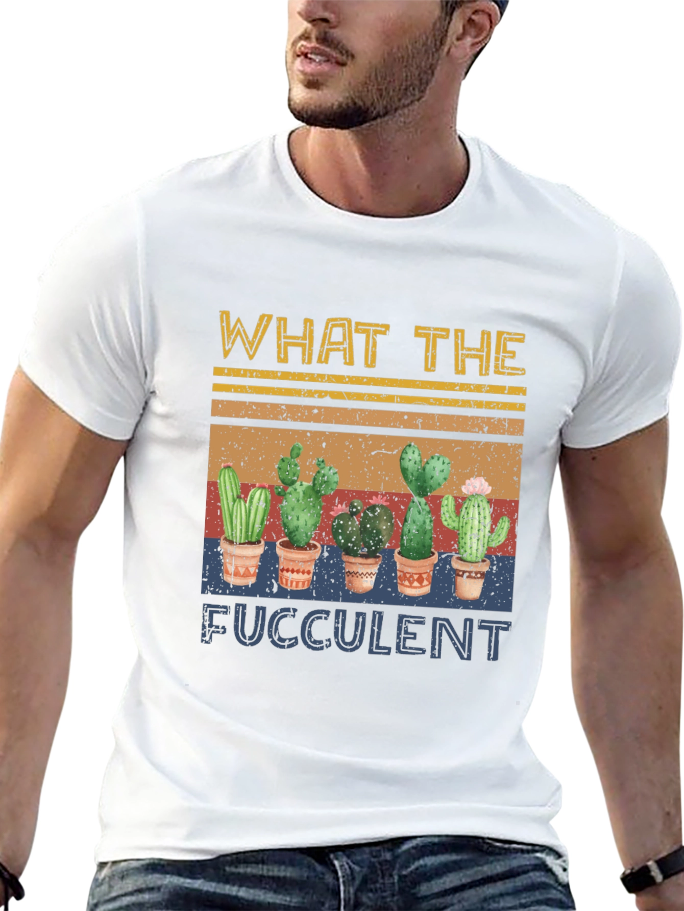 What The Fucculent Cactus Graphic T-Shirt