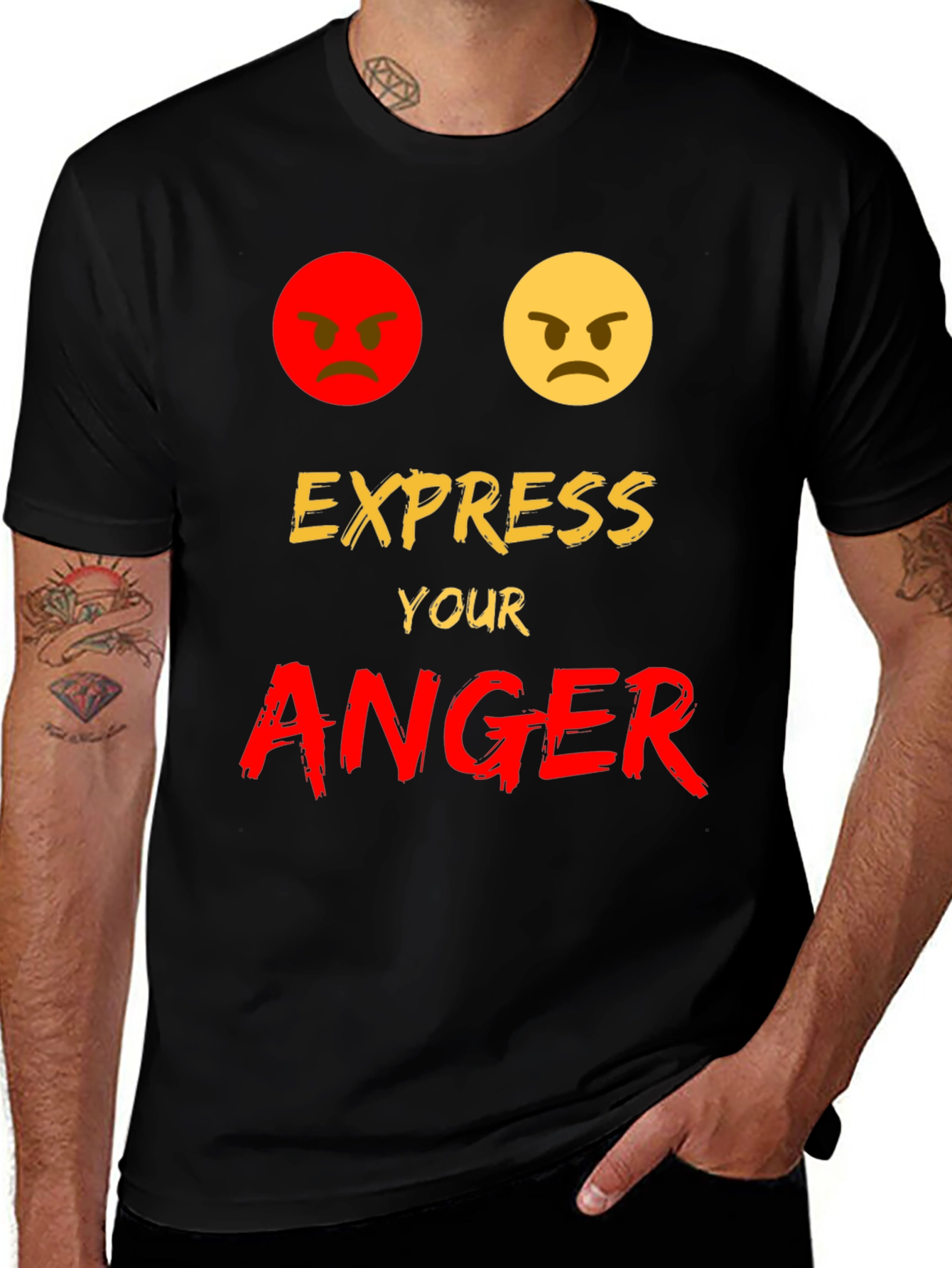 Express Your Anger Graphic T-Shirt